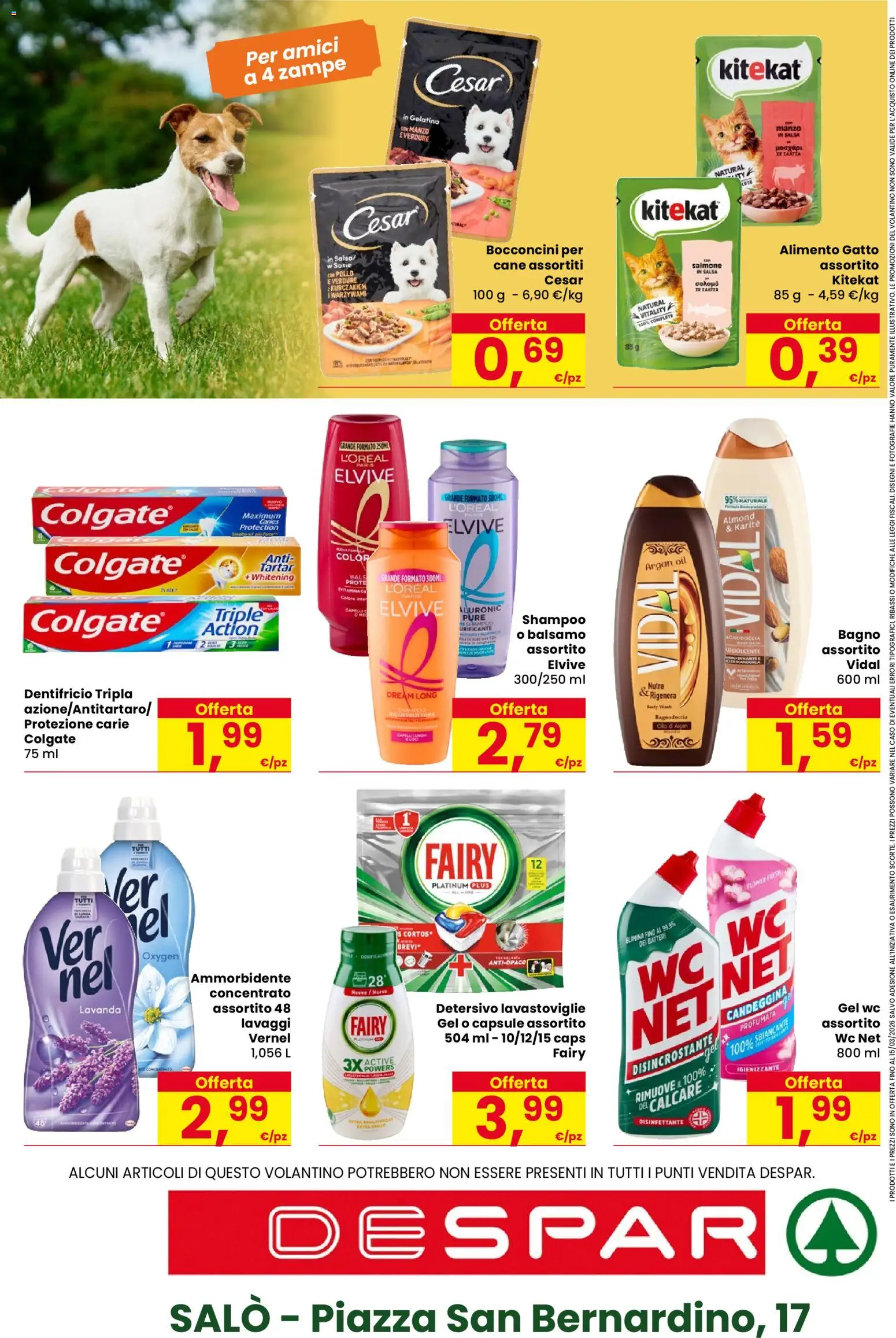 Volantino Despar del 05.03.2026 | Pagina: 16 | Prodotti: Balsamo, Pollo, Ammorbidente, Salsa