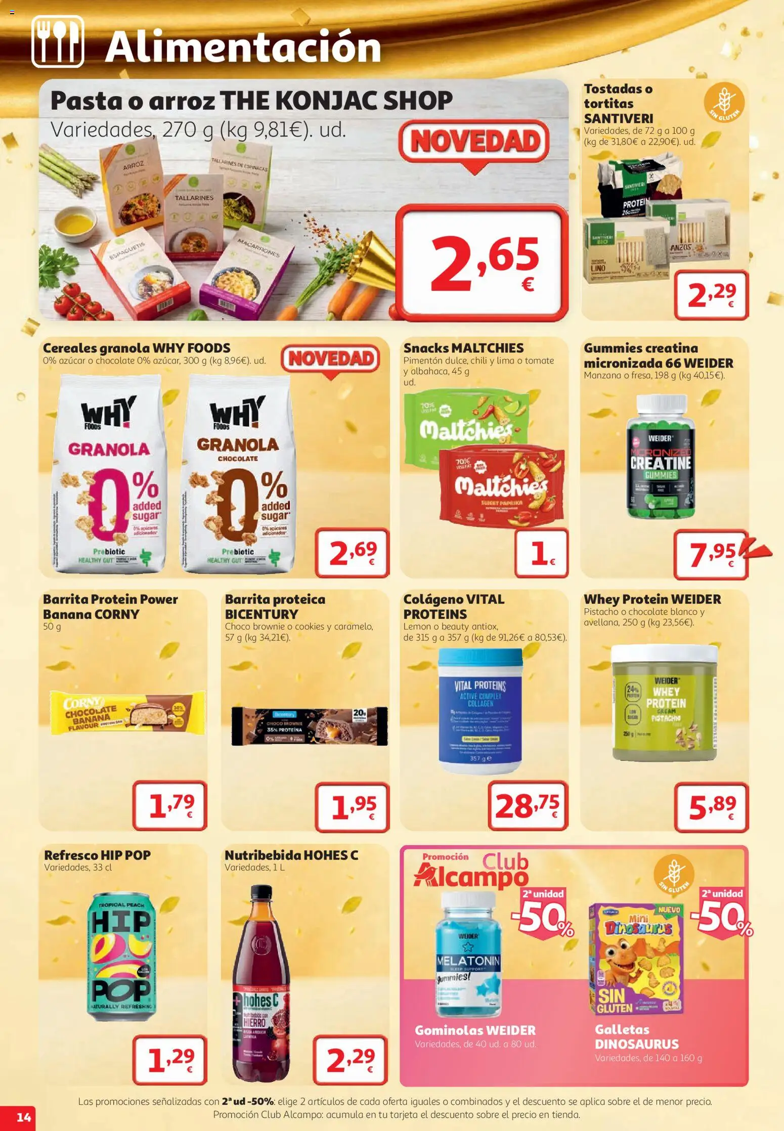 Alcampo HG Nacional │ válido desde el 22/10/2026 | Página: 14 | Productos: Tomate, Espinacas, Manzana, Azúcar