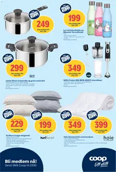 Forhåndsvisning av Coop Obs kundeavis gyldig fra 08.06.2026 | Side: 19 | Produkter: Nuisette, Stavmikser, Oppvaskmaskin, Dynetrekk