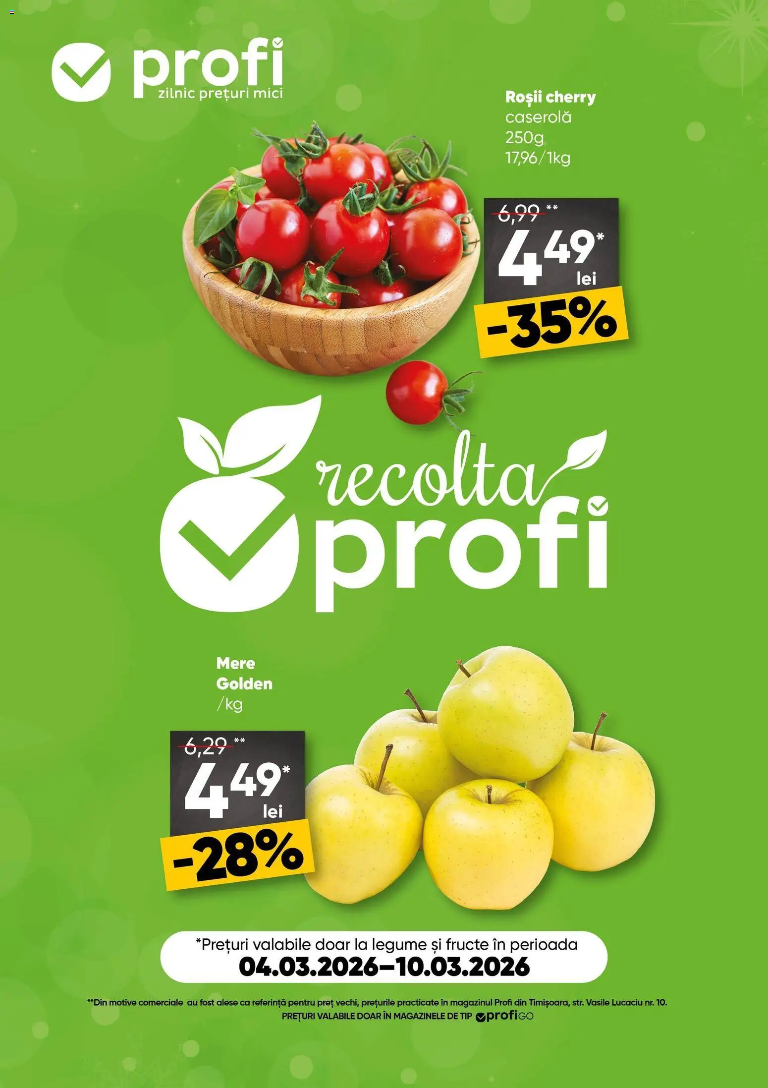 Noul catalog Profi – valabil de la 04.03.2026 | Pagină: 1 | Produse: Mici, Mere, Roșii, Fructe