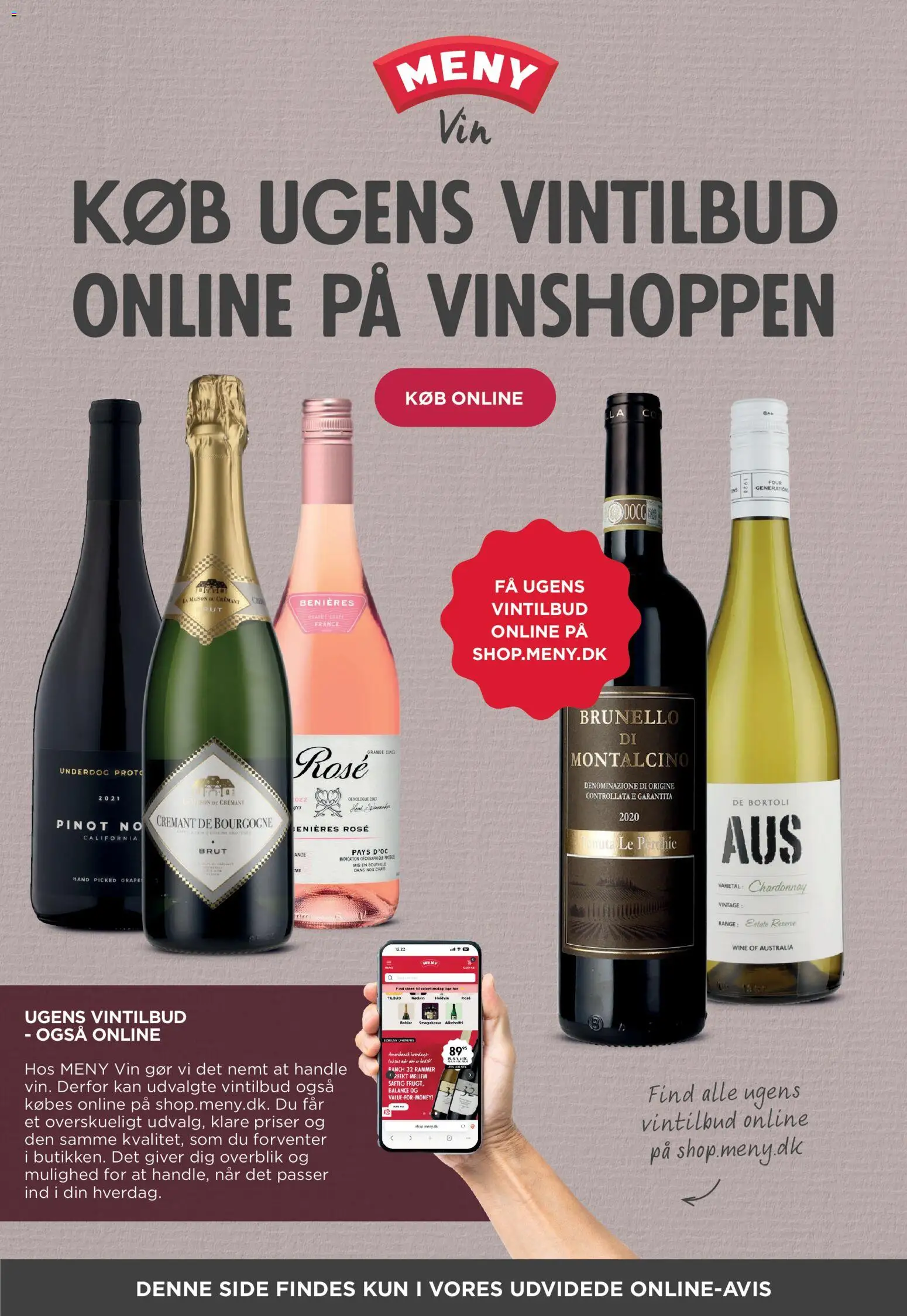 Meny tilbudsavis – gyldig fra 28/08/2026 | Side: 31 | Produkter: Rammer, Vin, Søm