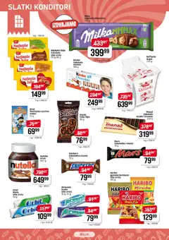 Super DIS katalog - pregled Super DIS kataloga - važi od 23.04.2026 | Strana: 12 | Proizvode: Bombone, Milka, Raffaello, Orbit