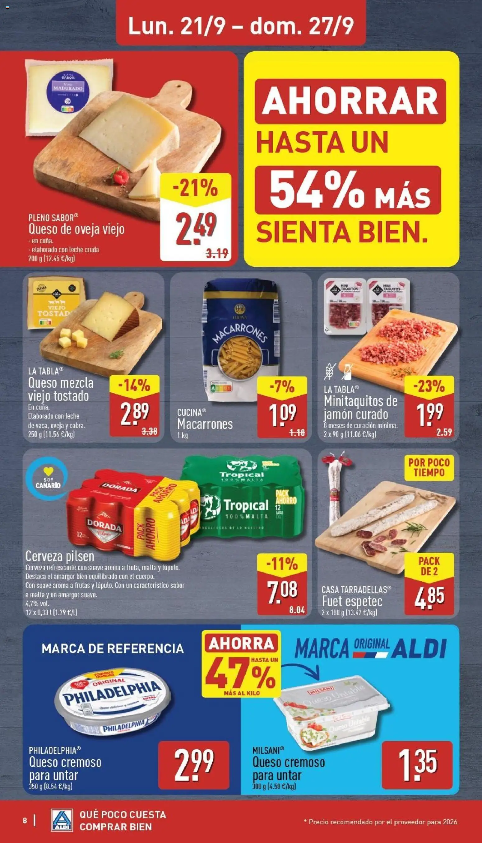 Aldi folleto Canarias │ válido desde el 21/09/2026 | Página: 8
