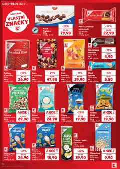 Náhled letáku Tyčinky a preclíky, slaně 300 g od 22.07.2026 | Strana: 24