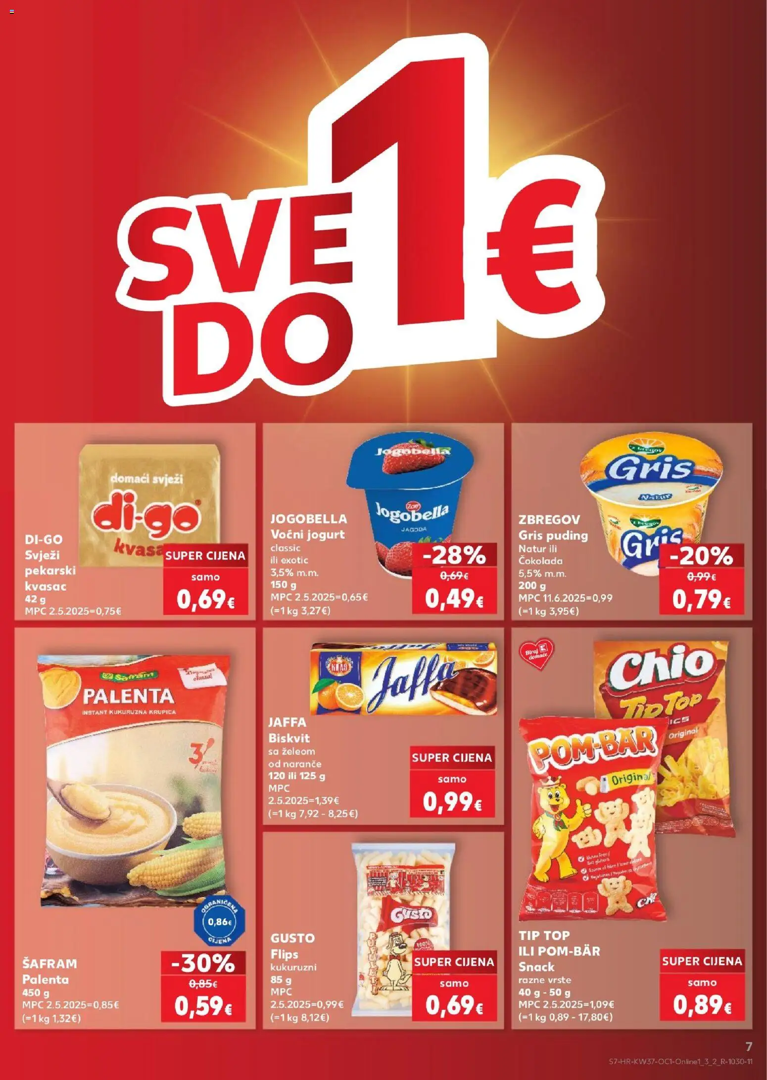 Kaufland katalog | vrijedi od 09.09.2026 | Stranica: 7 | Proizvodi: Čokolada, Puding, Krupica, Kvasac