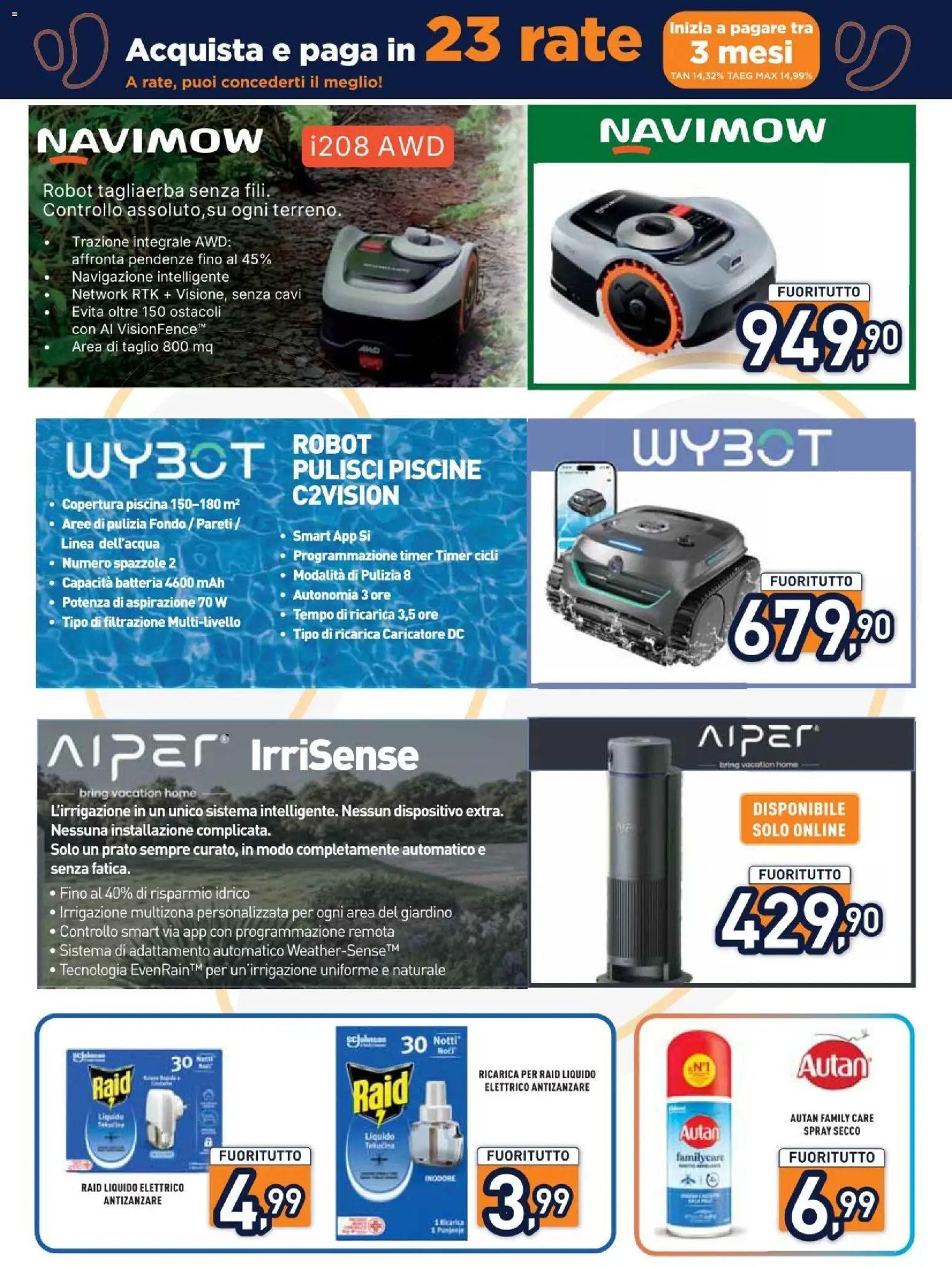 Volantino Unieuro del 10/08/2026 | Pagina: 25 | Prodotti: Antizanzare, Taglio, Piscina, Batteria
