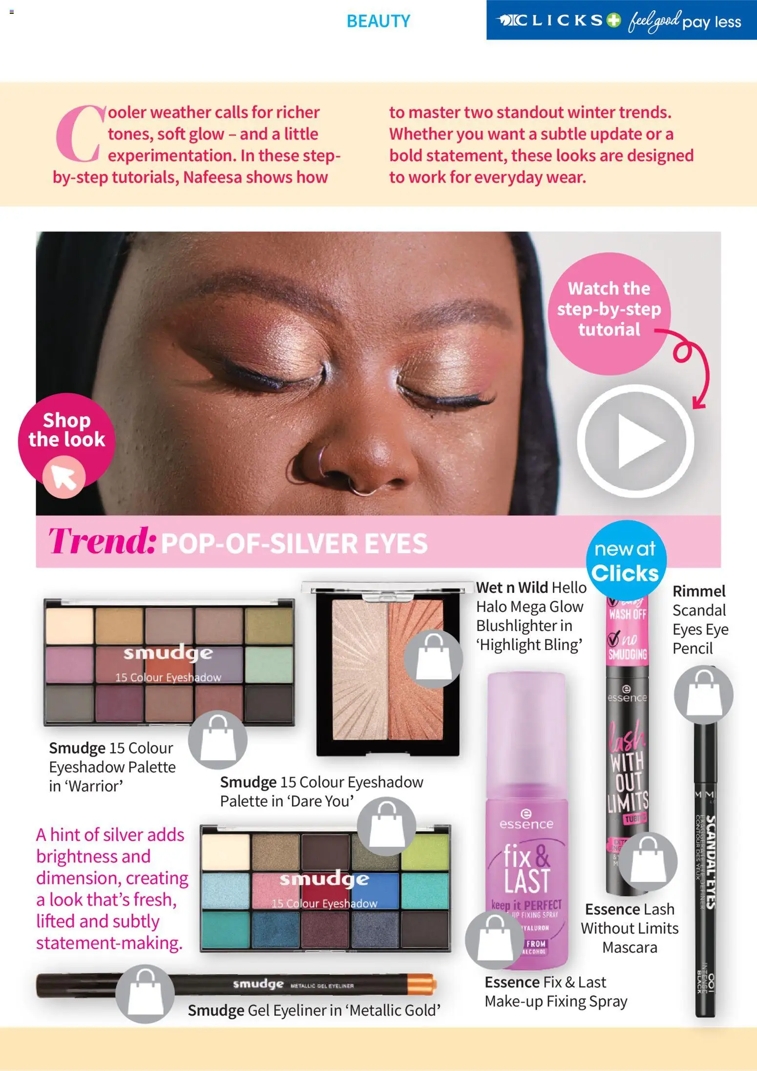 New Clicks catalogue – valid from 01/06/2026 | Page: 33 | Products: Pencil, Watch, Mascara, Eyeliner