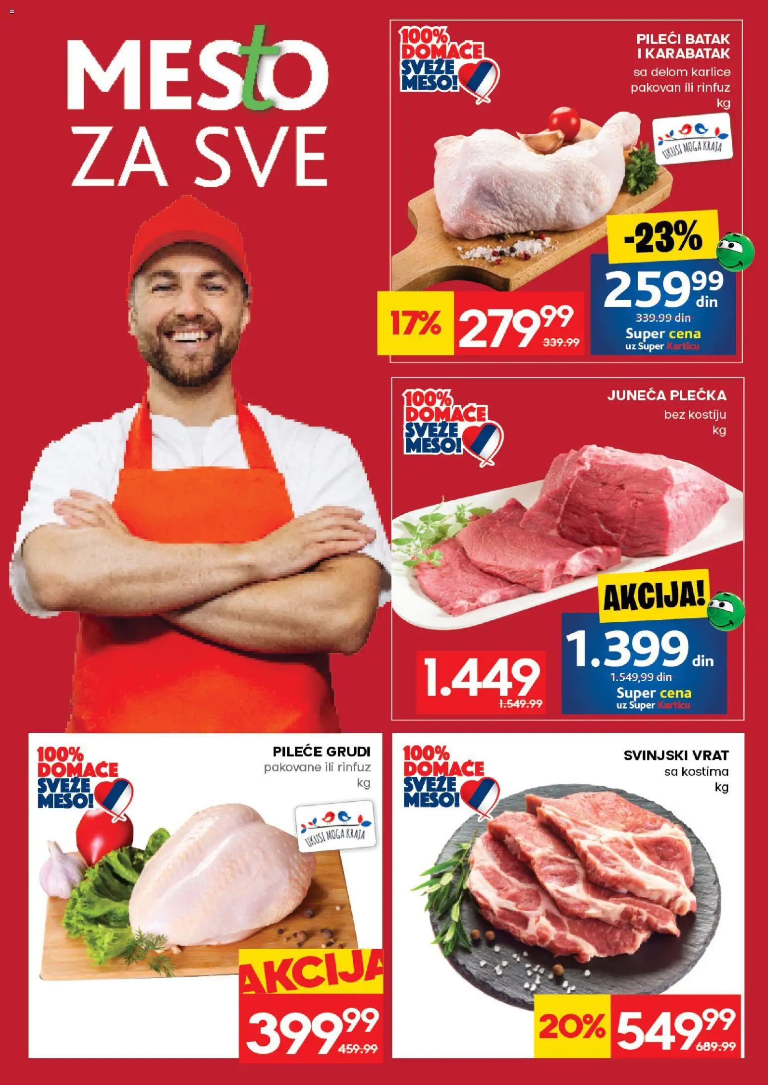 Roda katalog - važi od 11.06.2026 | Strana: 4 | Proizvode: Pileće grudi, Svinjski vrat, Pileći batak