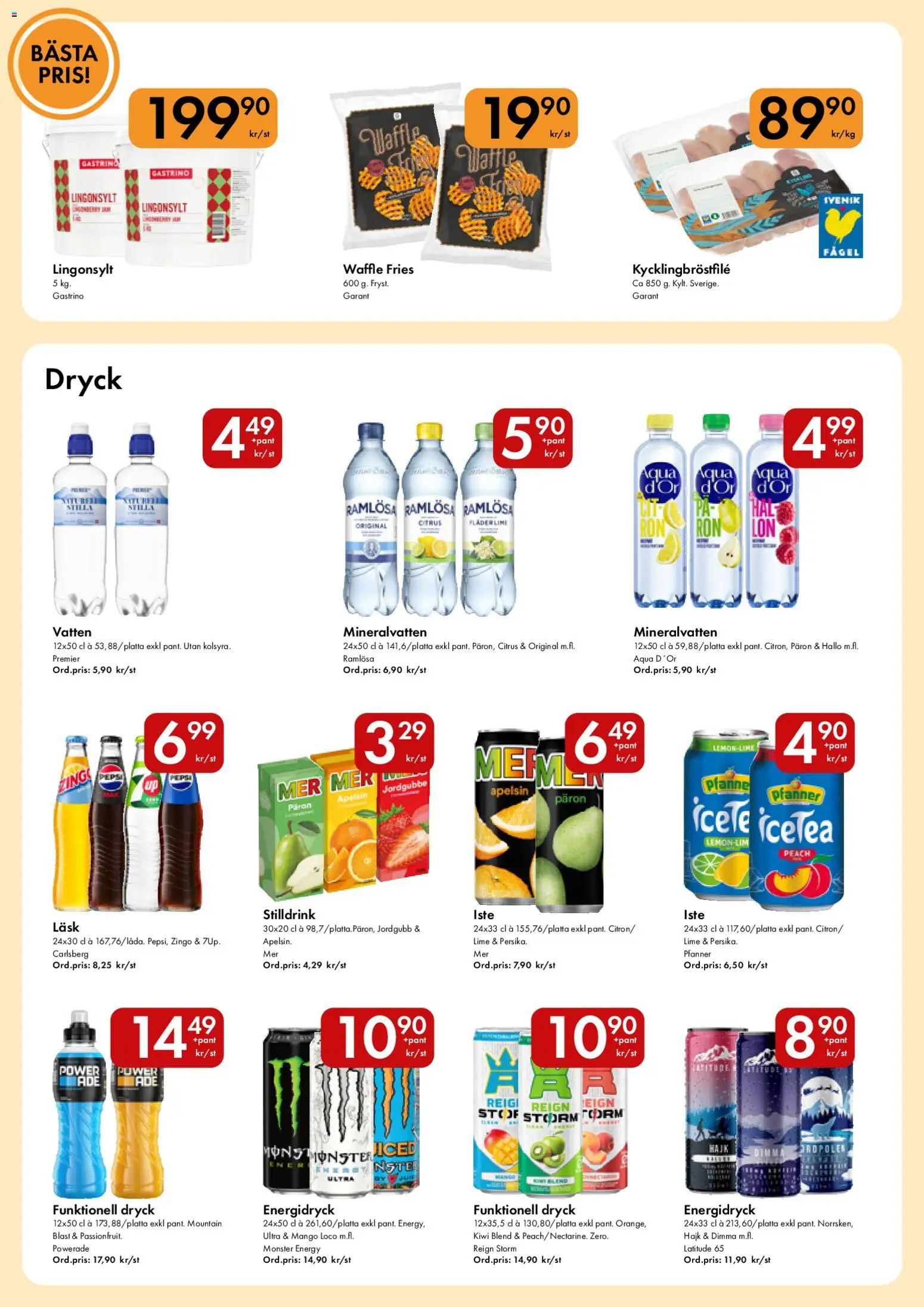 Snabbgross reklamblad aktuell från 18.05.2026 | Sida: 13 | Produkter: Zingo, Apelsin, Lime, Mango