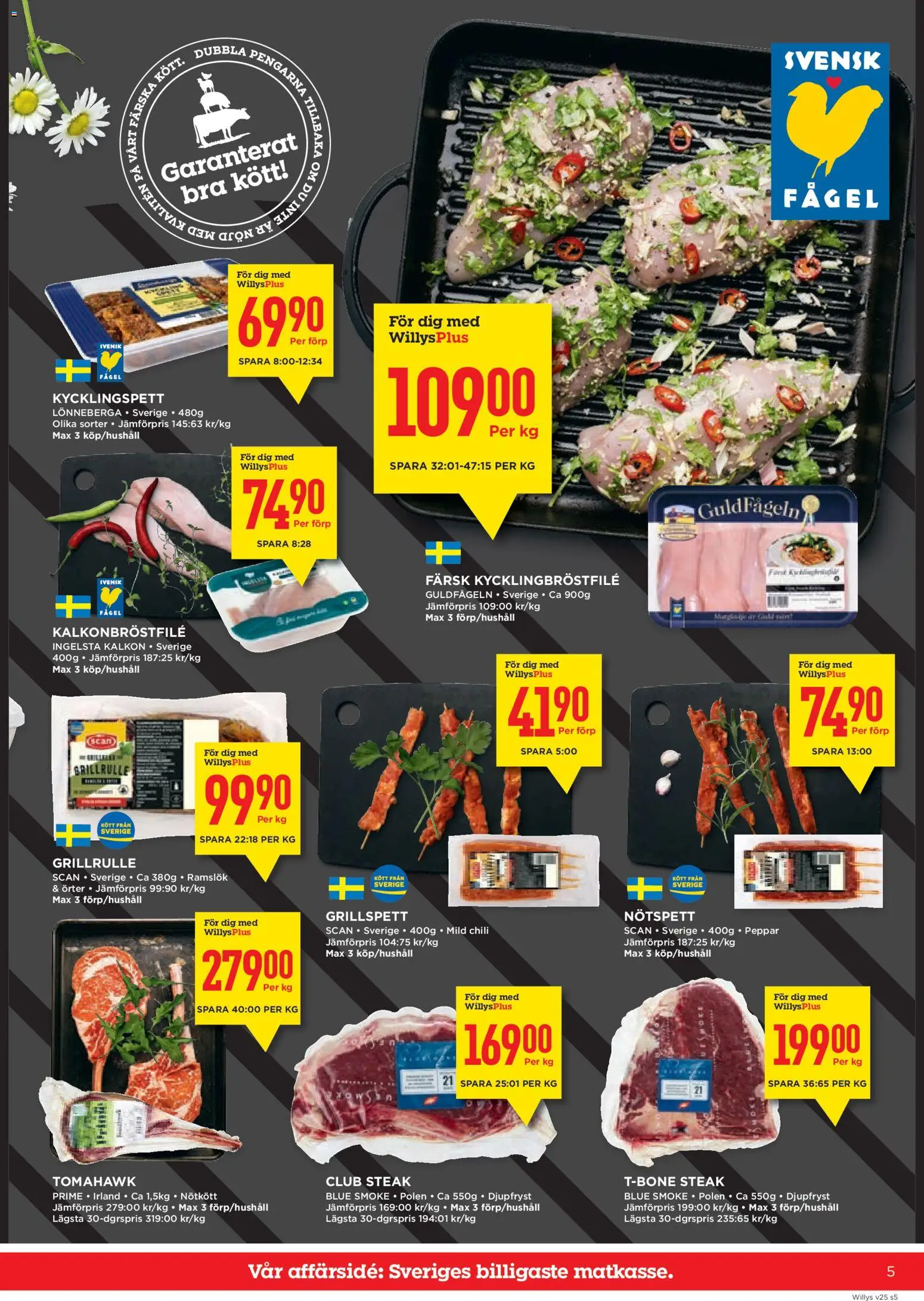 Willys reklamblad aktuell från 15.06.2026 | Sida: 5 | Produkter: Grill, Peppar, Kalkon, Nötkött