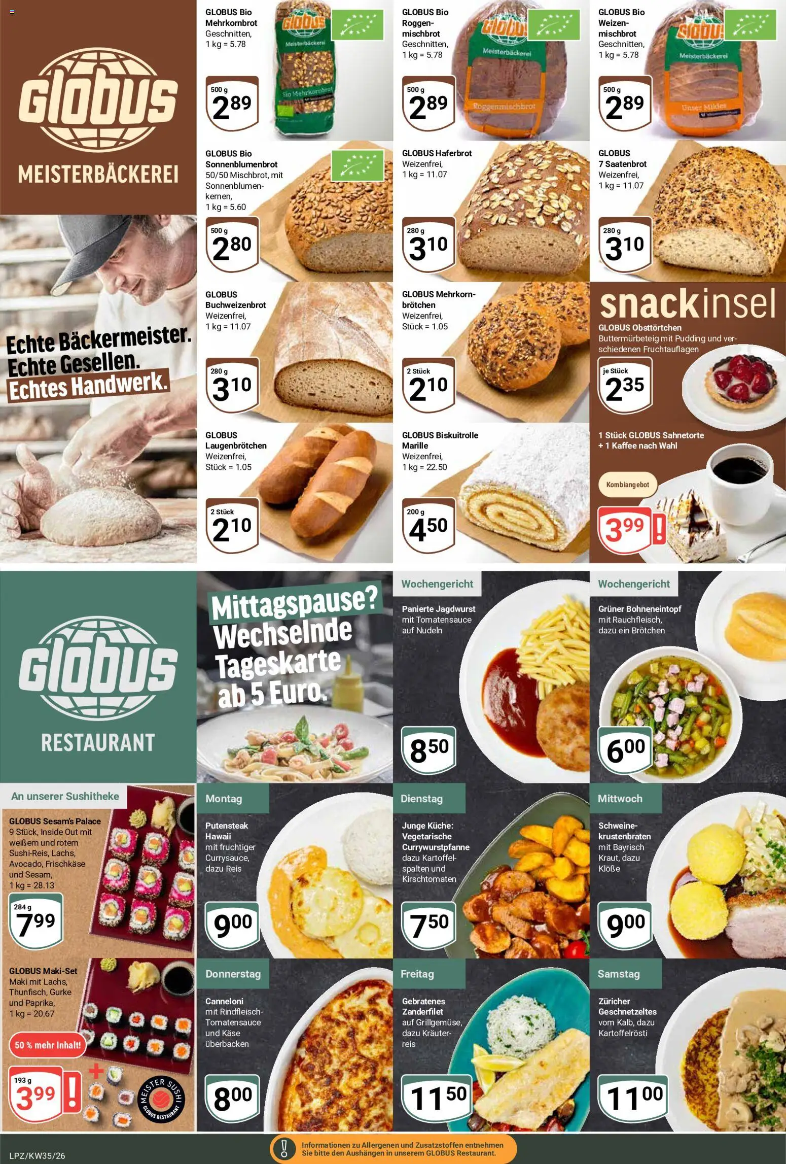 Globus Prospekt Leipzig – gültig ab 24.08.2026 | Seite: 7 | Produkte: Krustenbraten, Nudeln, Rindfleisch, Kirschtomaten