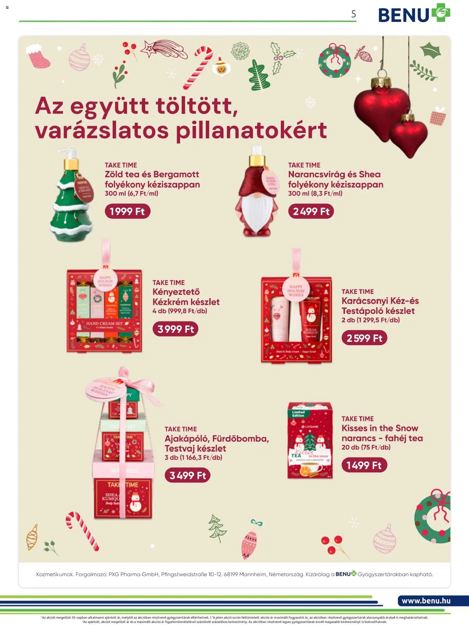 BENU Gyógyszertárak akciós ujság - amely érvényes a következő dátumtól: 2026.11.01. | Oldal: 5 | Termékek: Zöld tea, Testápoló, Kézkrém, Fahéj