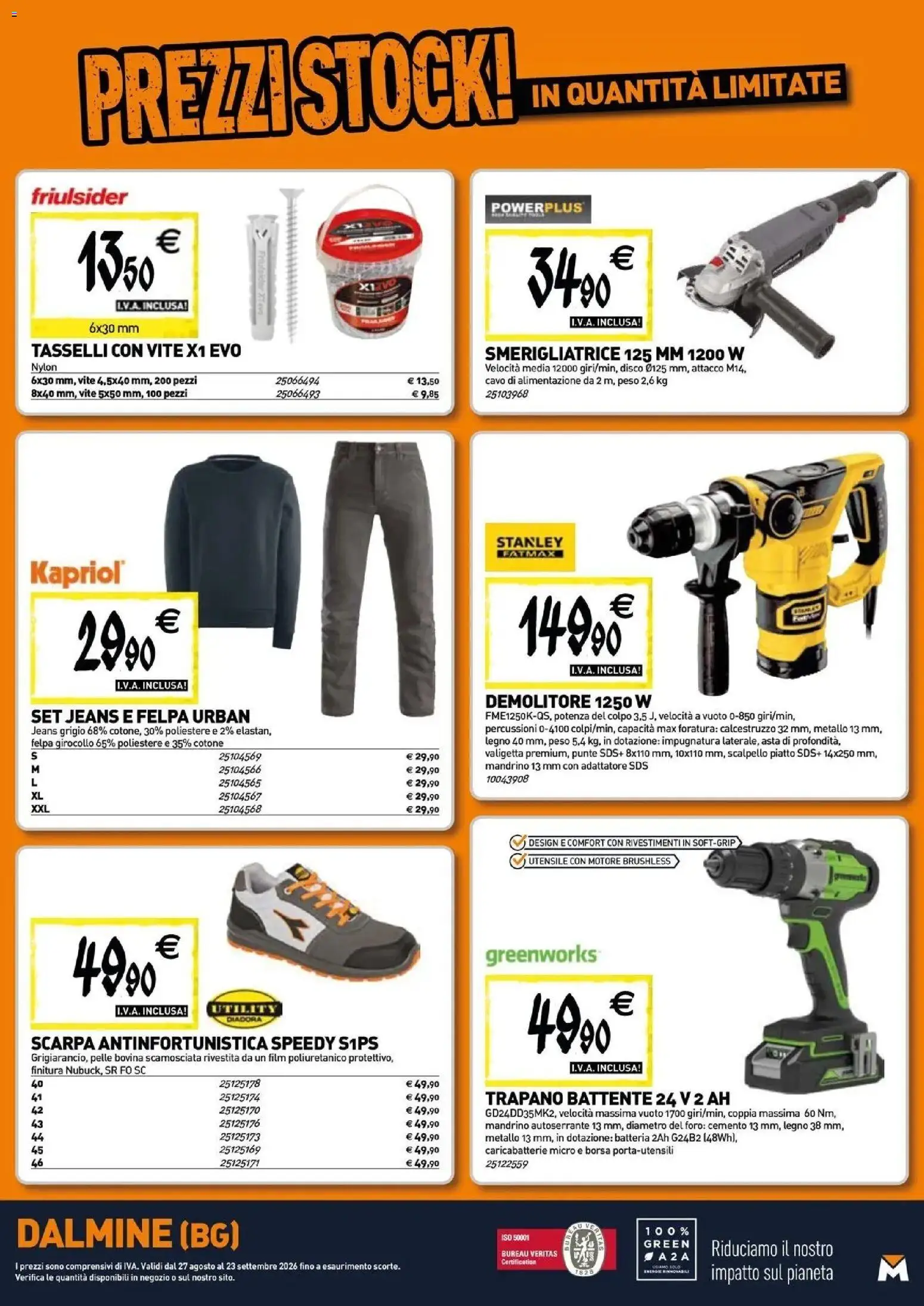 Nuovo TECNOMAT catalogo Dalmine dal 27/08/2026 > offerte anteprima 🛍️ | Pagina: 20 | Prodotti: Felpa, Jeans, Cavo, Piatto