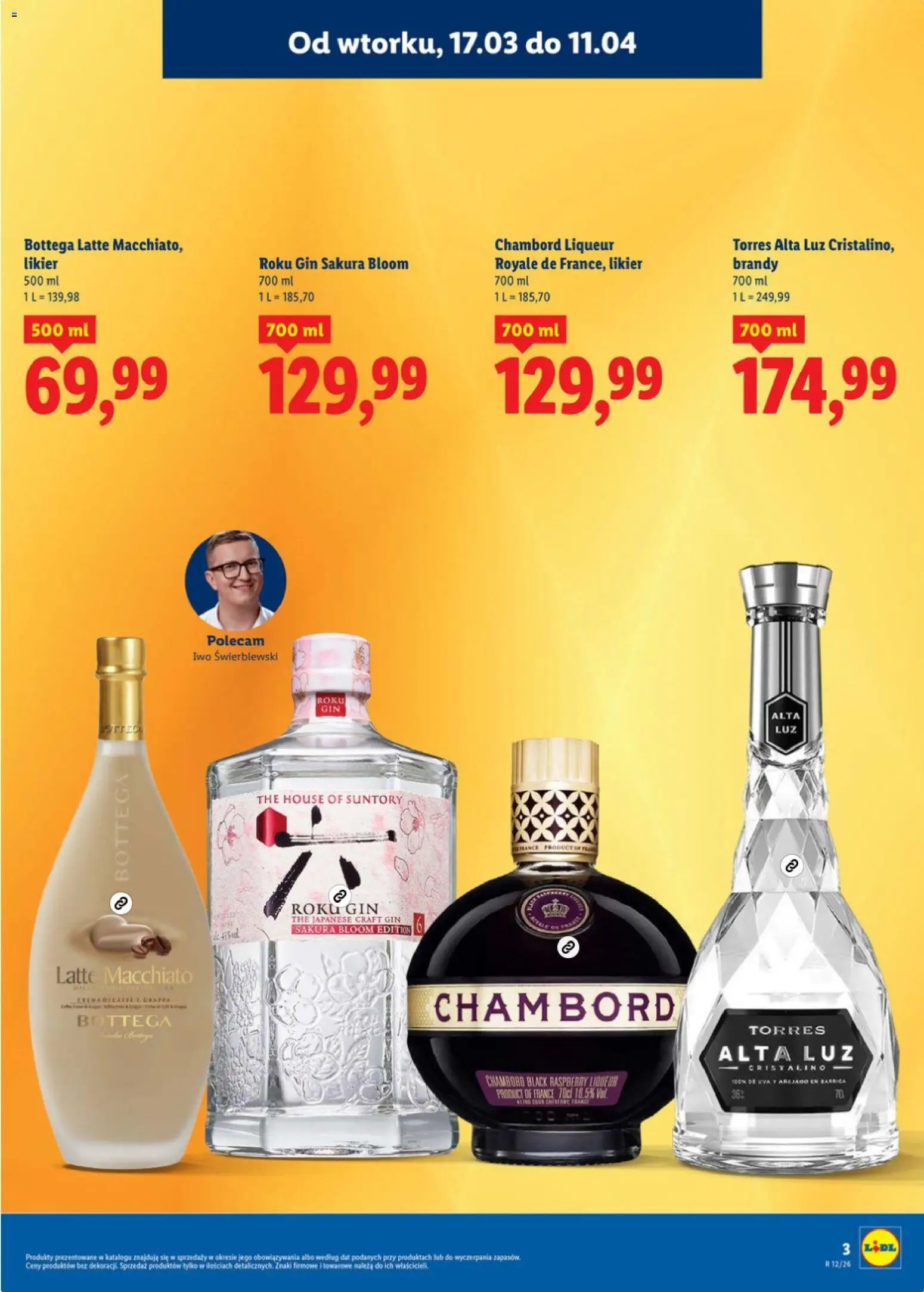 Lidl Katalog alkoholi mocnych od 17.03.2026 | Strona: 3 | Produkty: Gin
