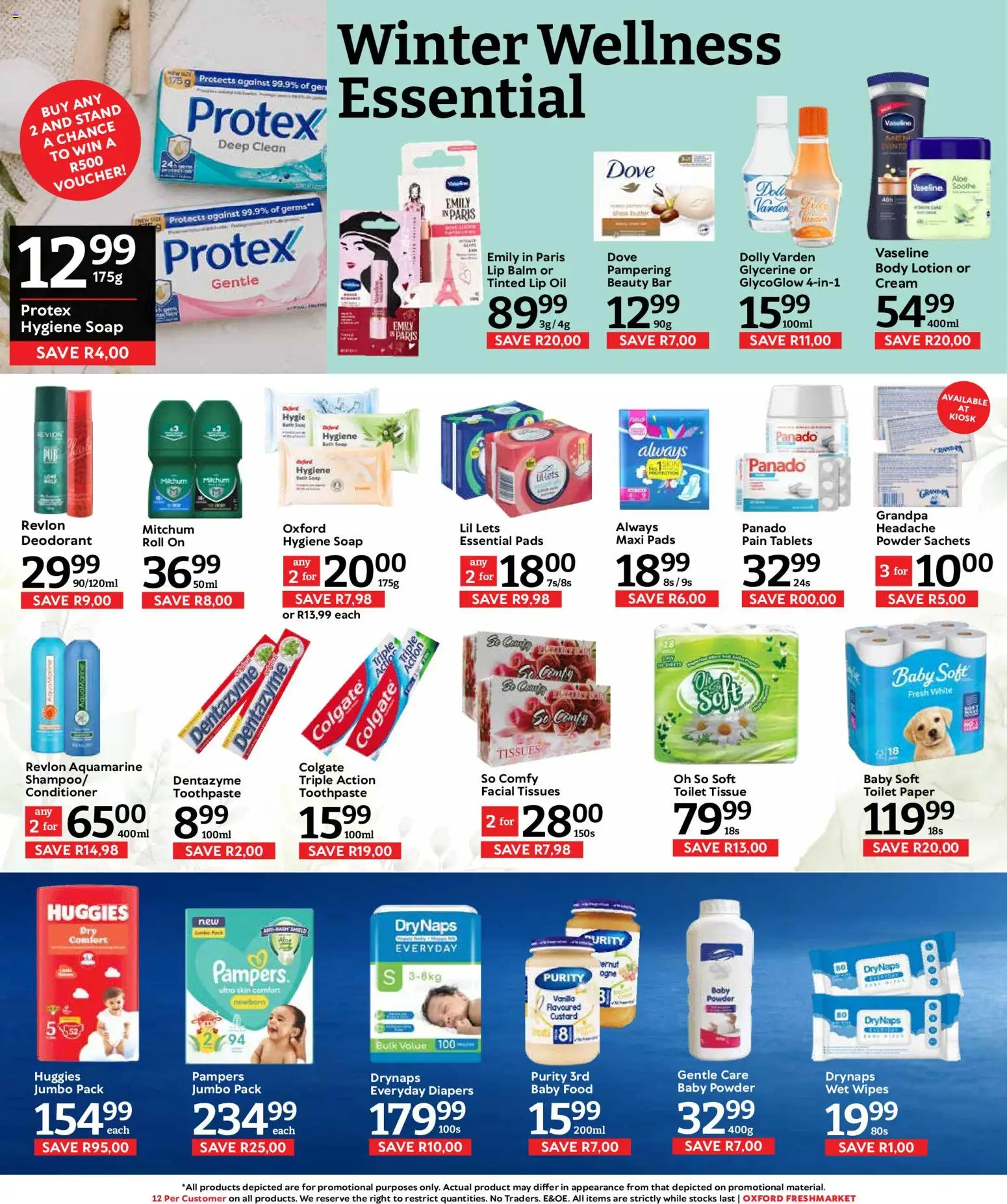 New Oxford Freshmarket catalogue – valid from 15/07/2026 | Page: 14 | Products: Bath, Pads, Soap, Tissues
