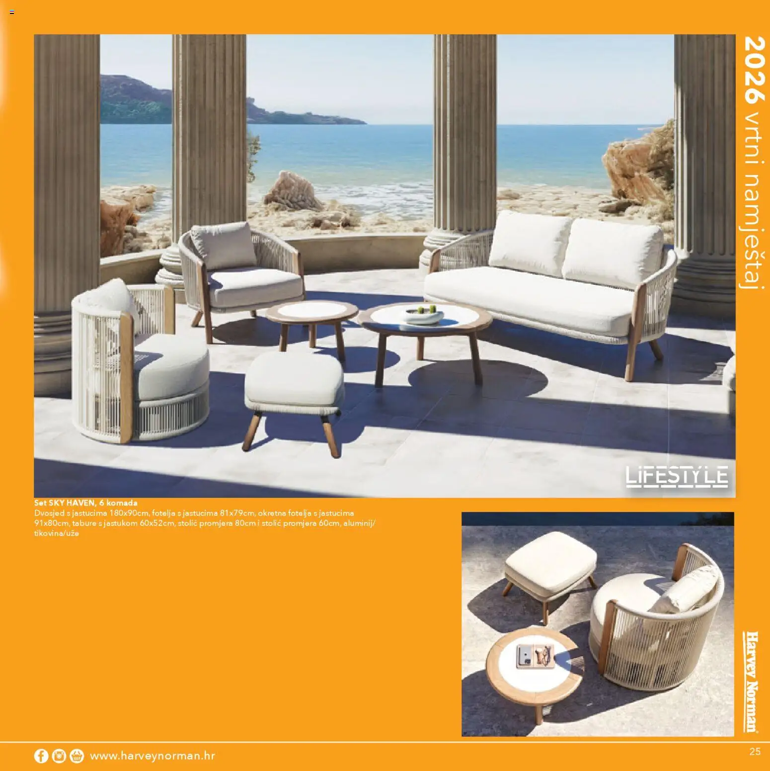 Harvey Norman katalog | vrijedi od 07.04.2026 | Stranica: 25 | Proizvodi: Stolić, Vrtni namještaj, Tabure, Dvosjed