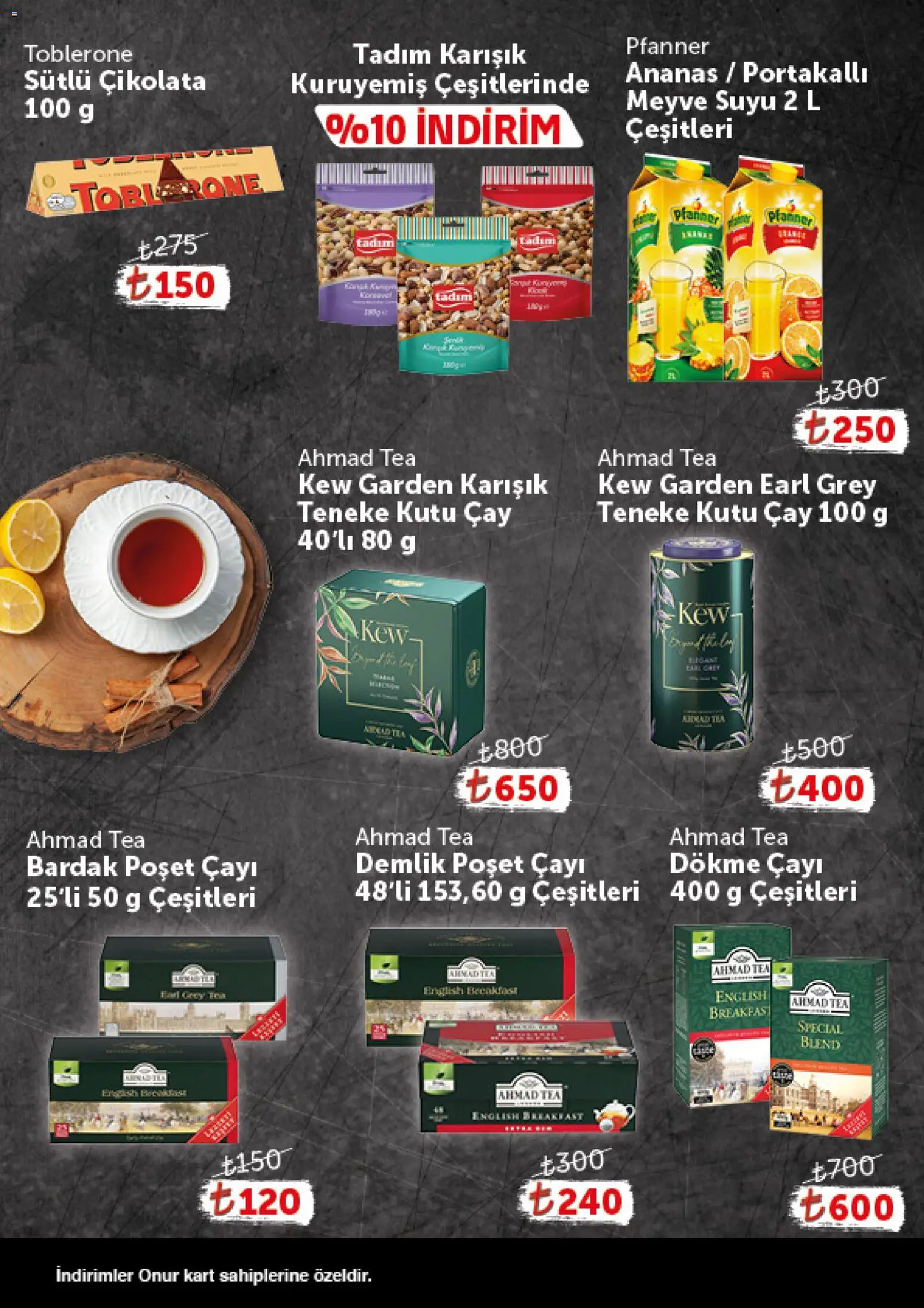 Onur Market - Katalog Gurme - 25 Ağustos 2026 tarihinden itibaren geçerlidir | Sayfa: 10 | Ürünler: Kutu, Meyve, Bardak, Demlik