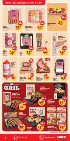 Náhled letáku PÁRKY HOT DOG, loupači | 500 g od 15.07.2026 | Strana: 9