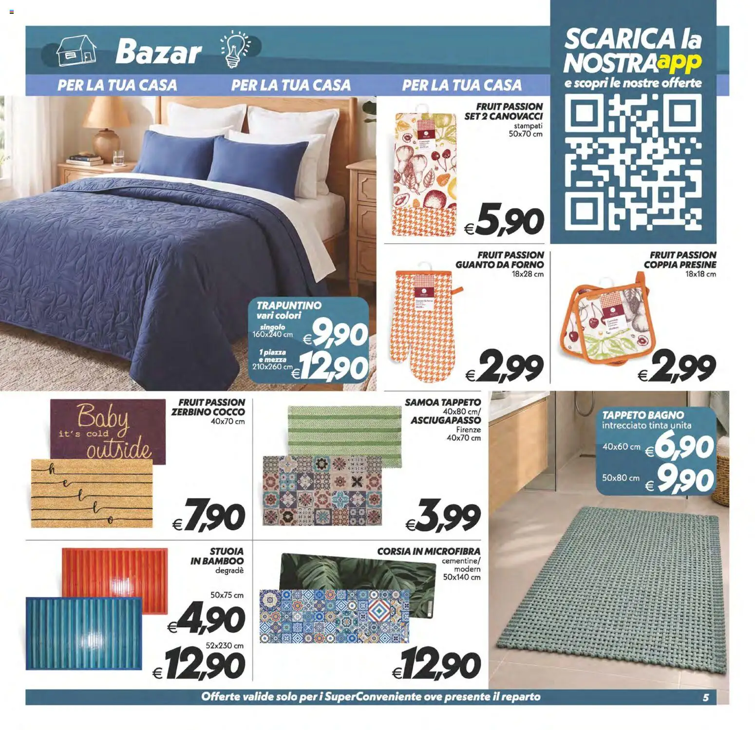 Volantino SuperConveniente del 02/10/2026 | Pagina: 30 | Prodotti: Cocco, Forno, Bagno, Zerbino