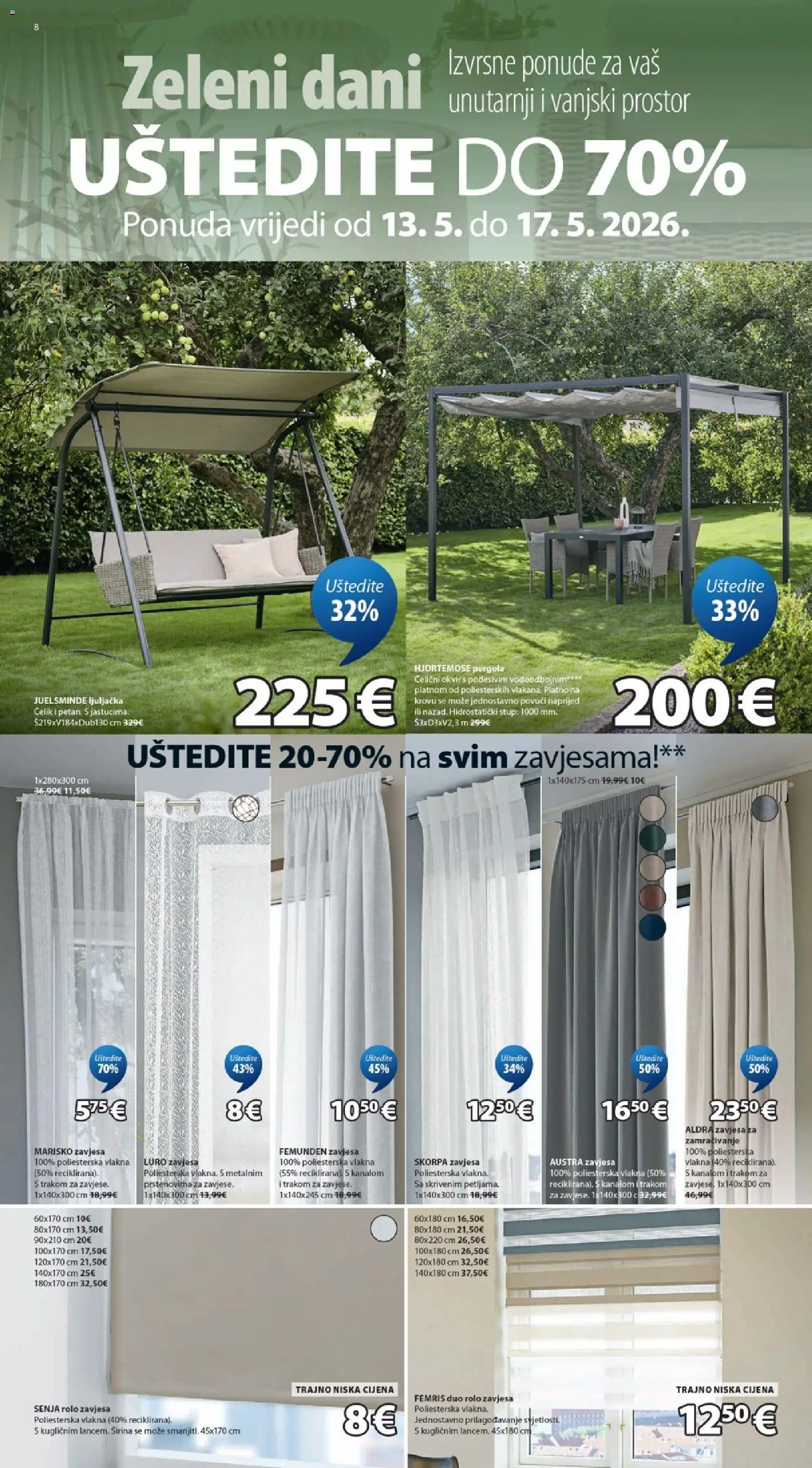 JYSK katalog | vrijedi od 13.05.2026 | Stranica: 8