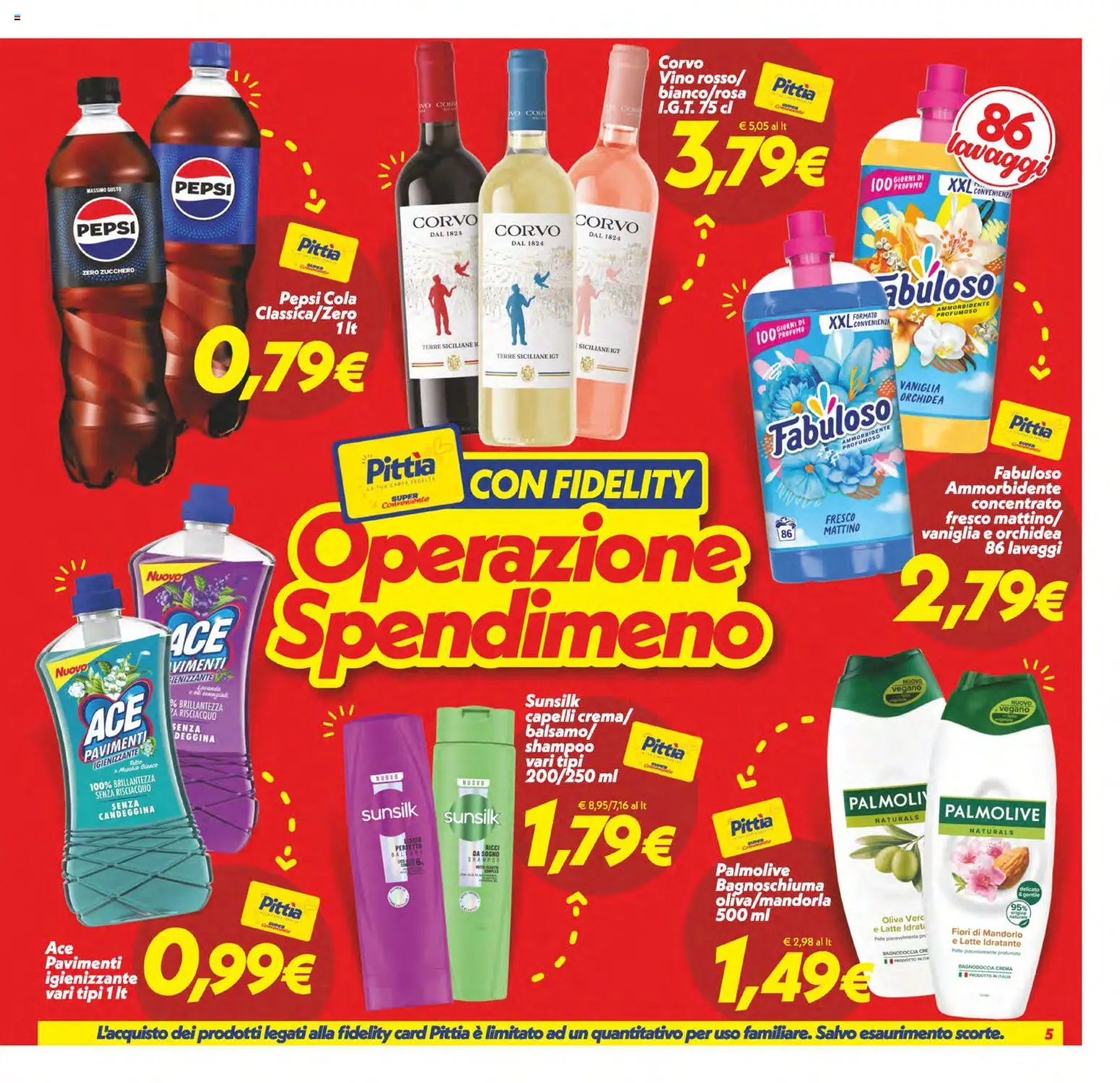 Volantino SuperConveniente del 22/09/2026 | Pagina: 5 | Prodotti: Bagnoschiuma, Latte, Fiori, Orchidea