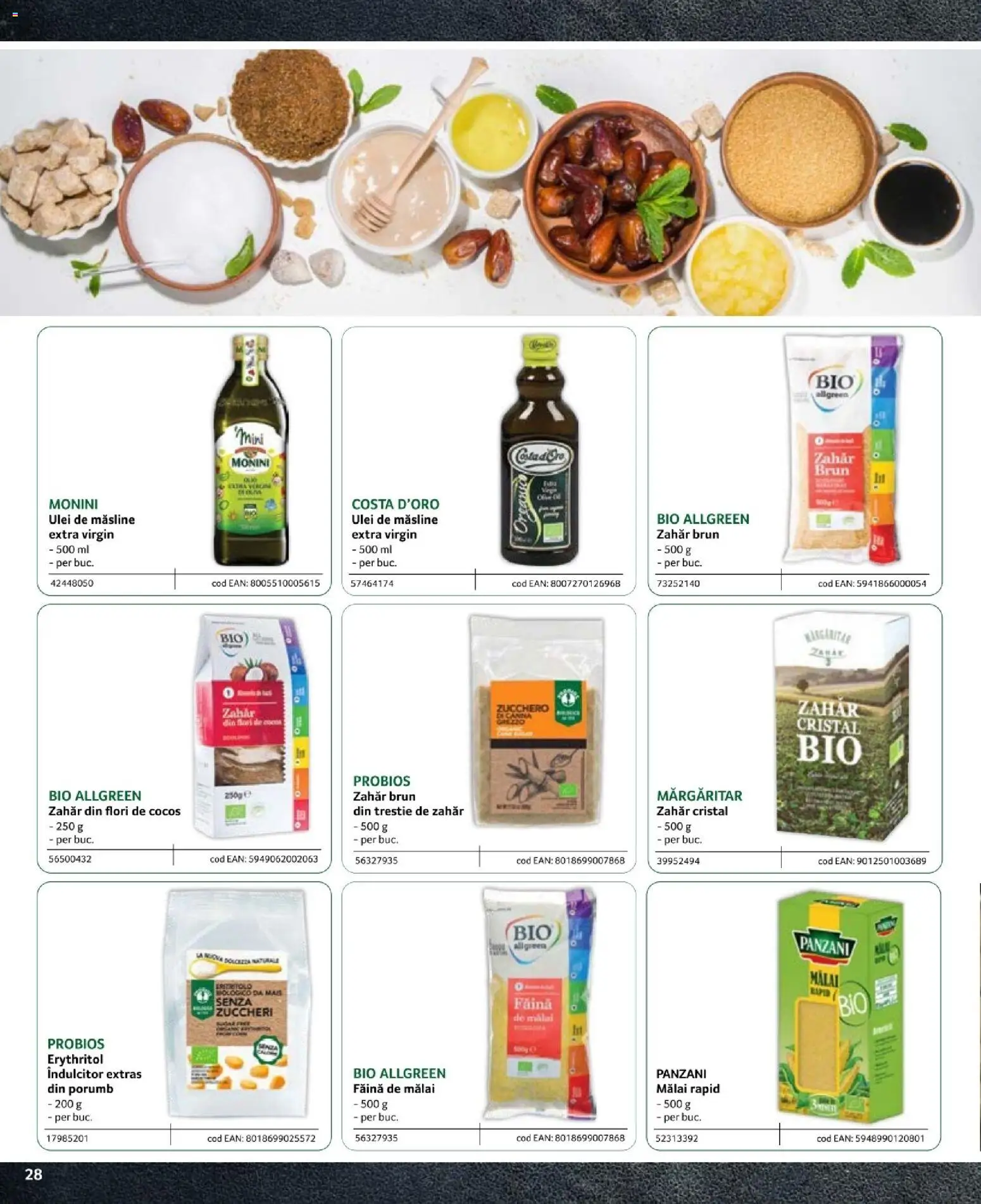 Noul catalog Selgros – valabil de la 09.02.2024 | Pagină: 28 | Produse: Măsline, Făină, Porumb, Zahăr