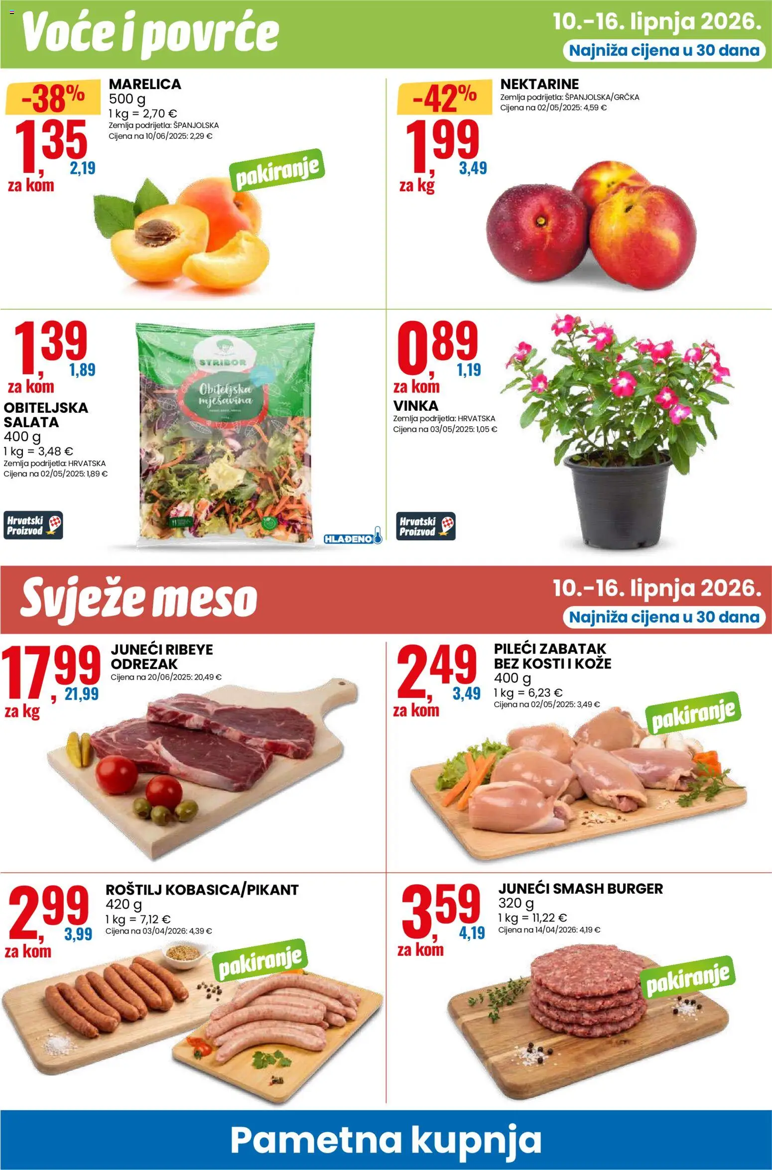 Eurospin katalog | vrijedi od 10.06.2026 | Stranica: 6 | Proizvodi: Roštilj, Meso, Povrće, Voće