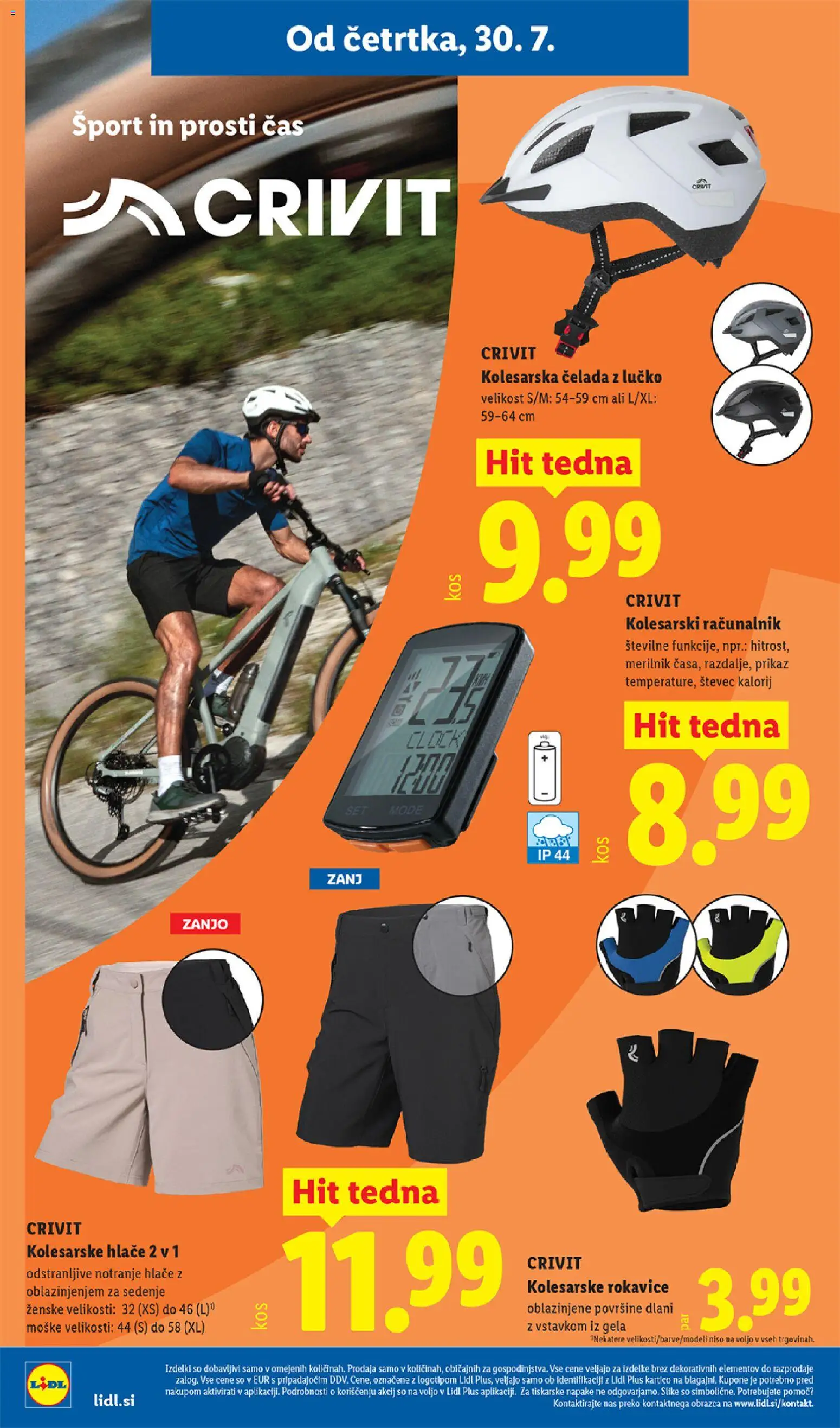 Novi Lidl katalog ponudbe – veljaven od 30.07.2026 | Stran: 28 | Izdelki: Racunalnik, Hlace, Čelada, Rokavice