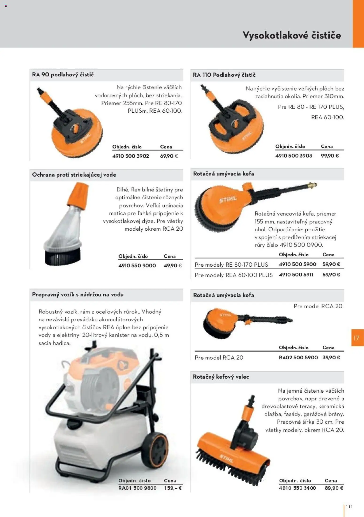 Nové STIHL akcie – leták je platný od 19.08.2026 | Strana: 111 | Produkty: Rám, Kefa