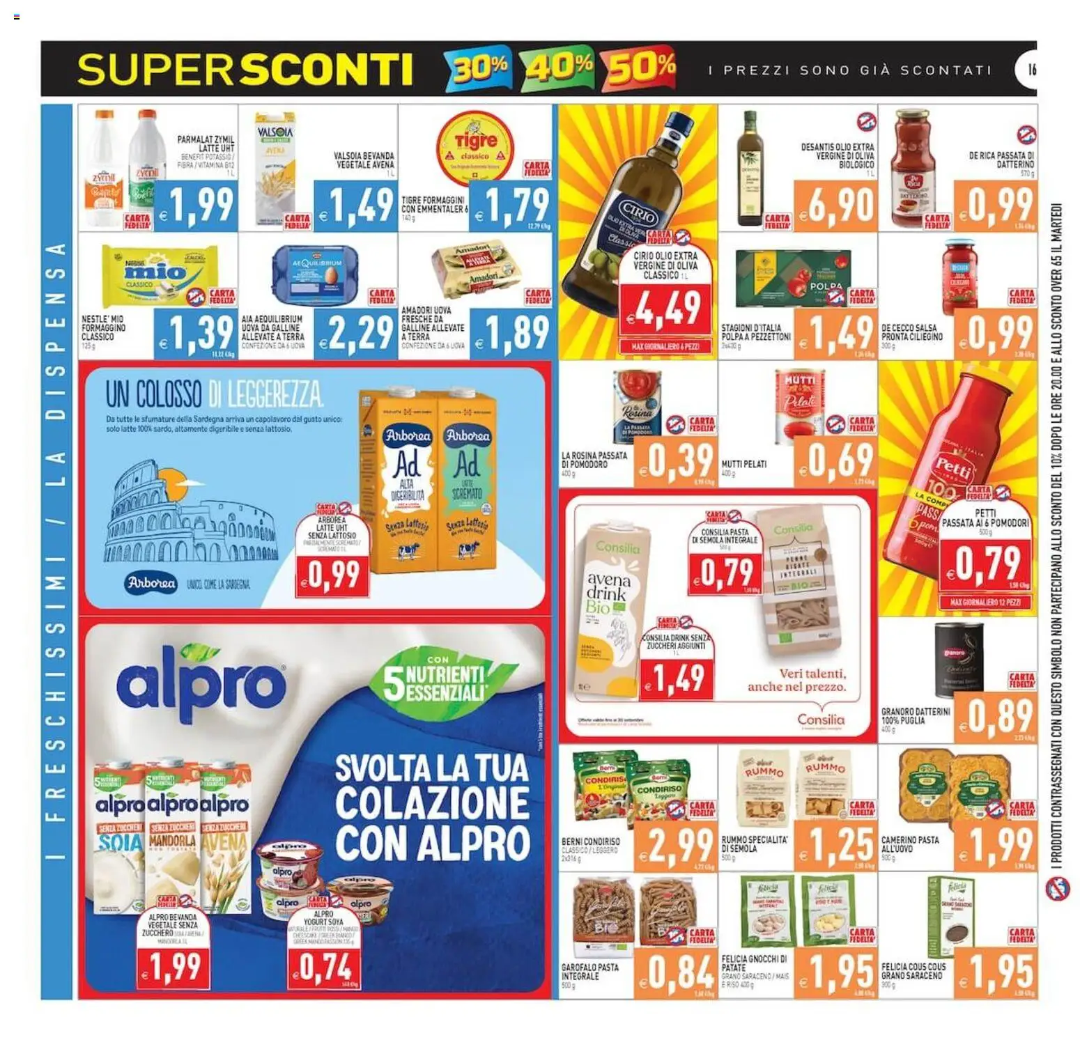 Volantino PIM Supermercati del 02/09/2026 | Pagina: 16 | Prodotti: Mandorla, Olio, Semola, Gnocchi