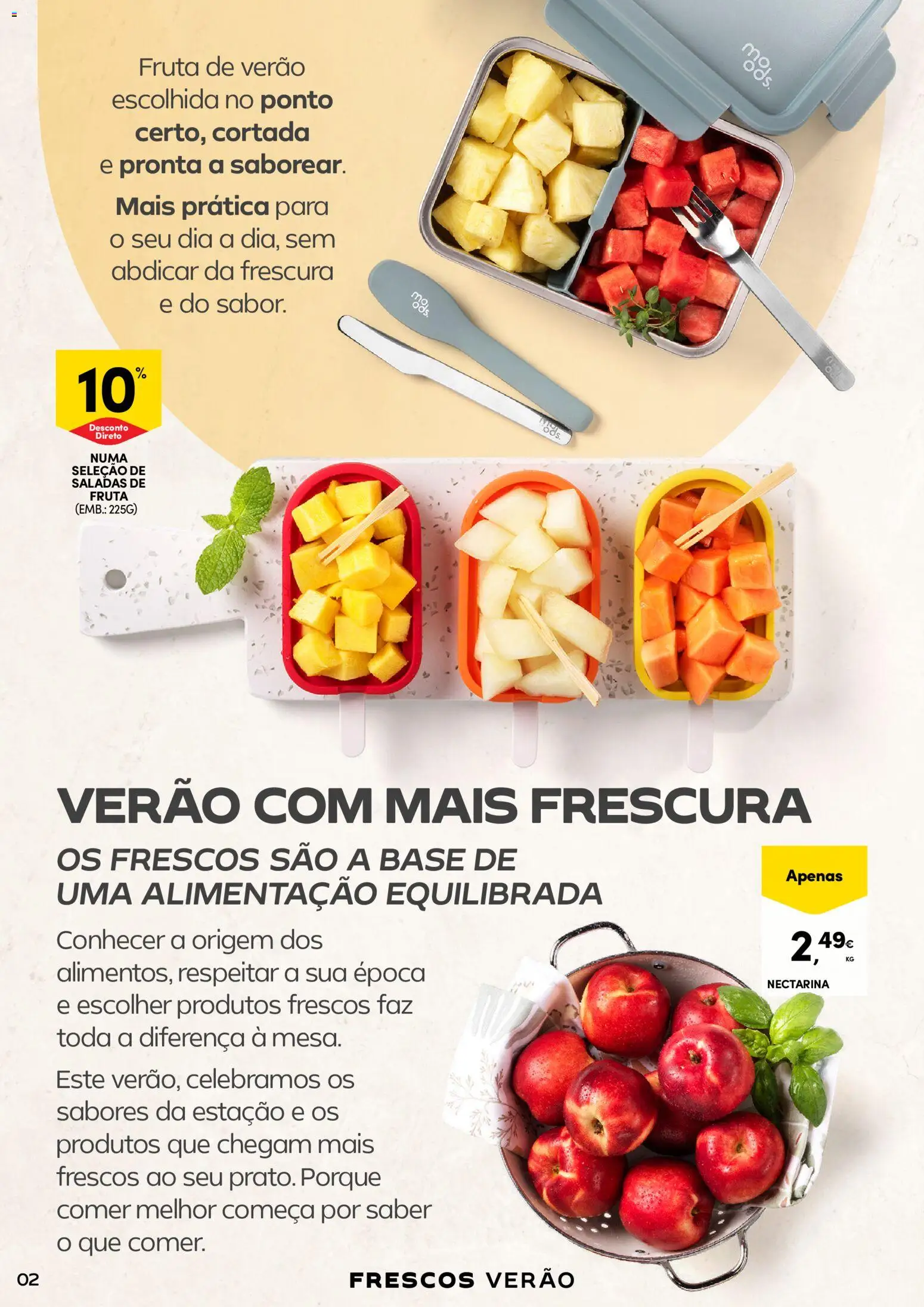 Continente - Frescos Frescura do Verão │ válido de 16.06.2026 | Página: 2 | Produtos: Base, Saladas