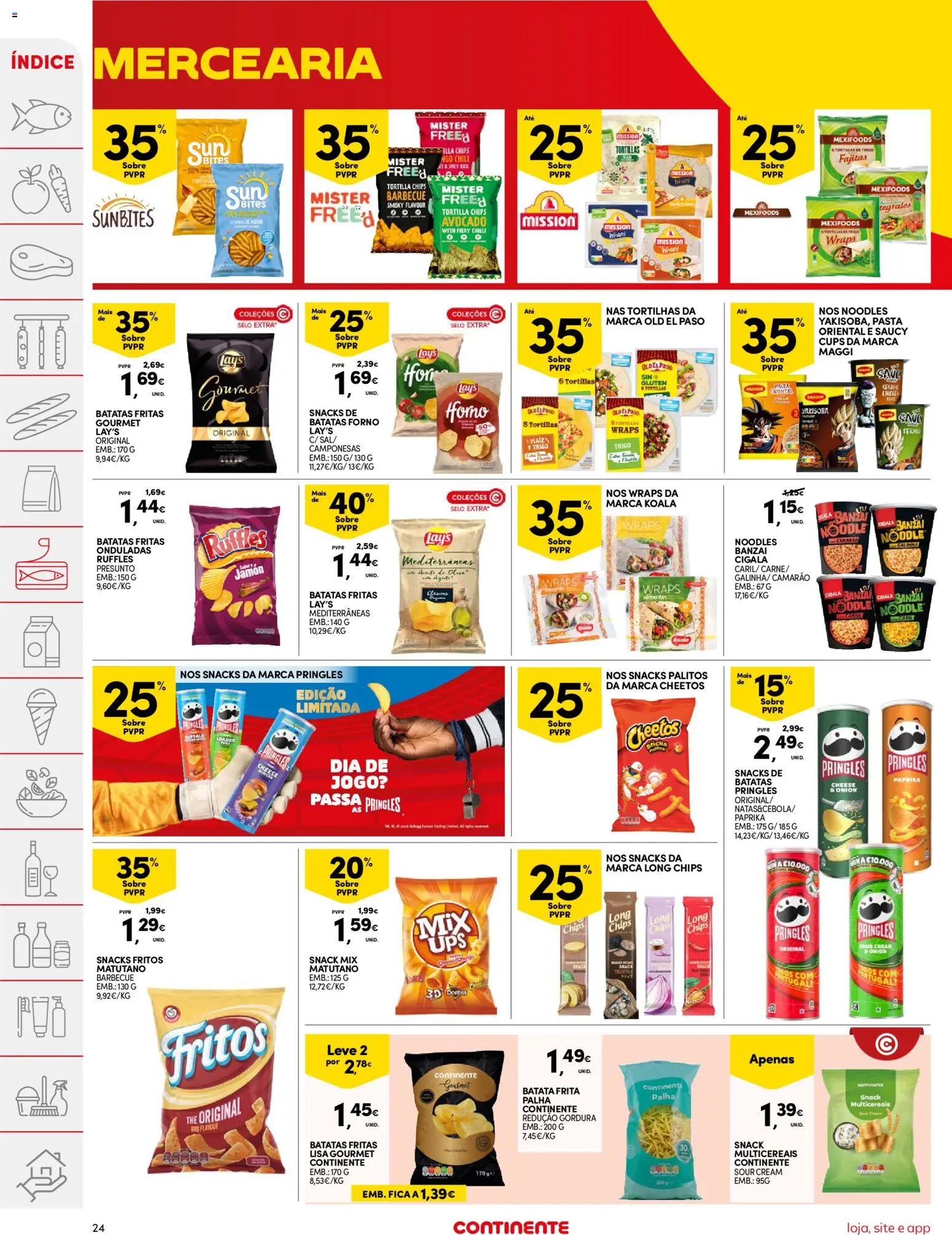 Continente folheto │ válido de 16.06.2026 | Página: 24 | Produtos: Batata, Forno, Batata frita, Batatas fritas