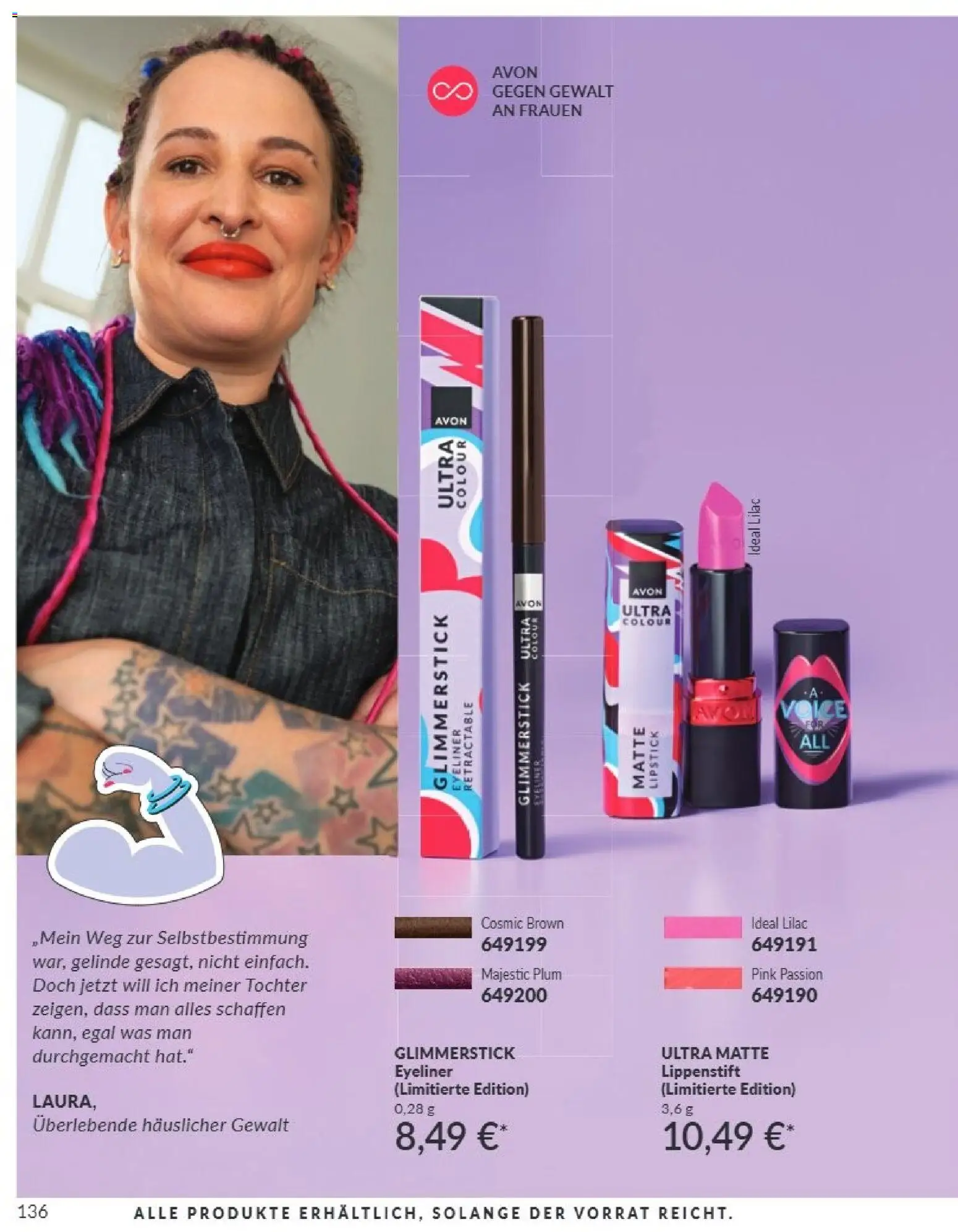 AVON Katalog September 2026 – gültig ab 01.09.2026 | Seite: 132 | Produkte: Eyeliner, Lippenstift