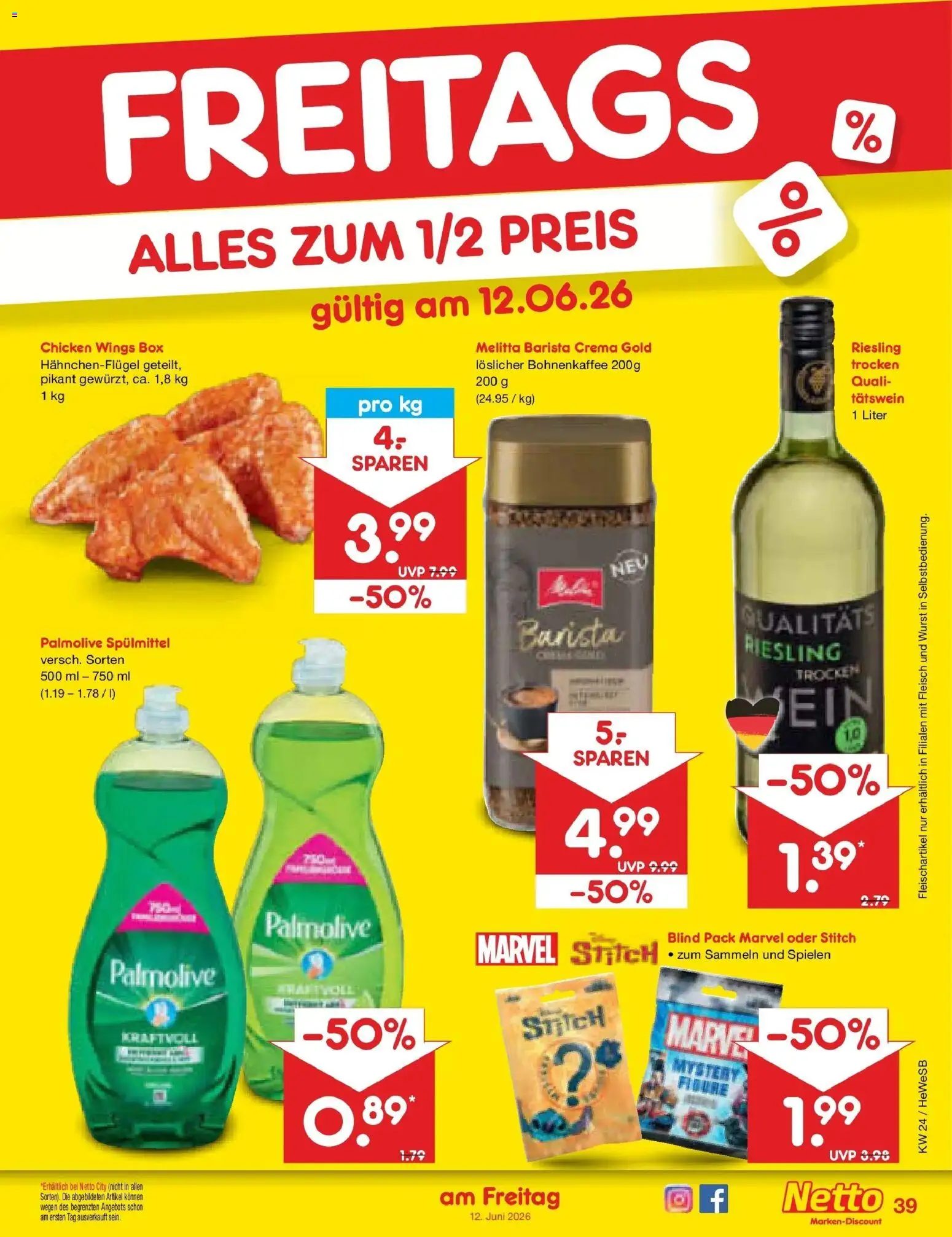 Netto Marken-Discount Prospekt Hamburg – gültig ab 08.06.2026 | Seite: 59 | Produkte: Melitta, Box, Wurst, Fleisch