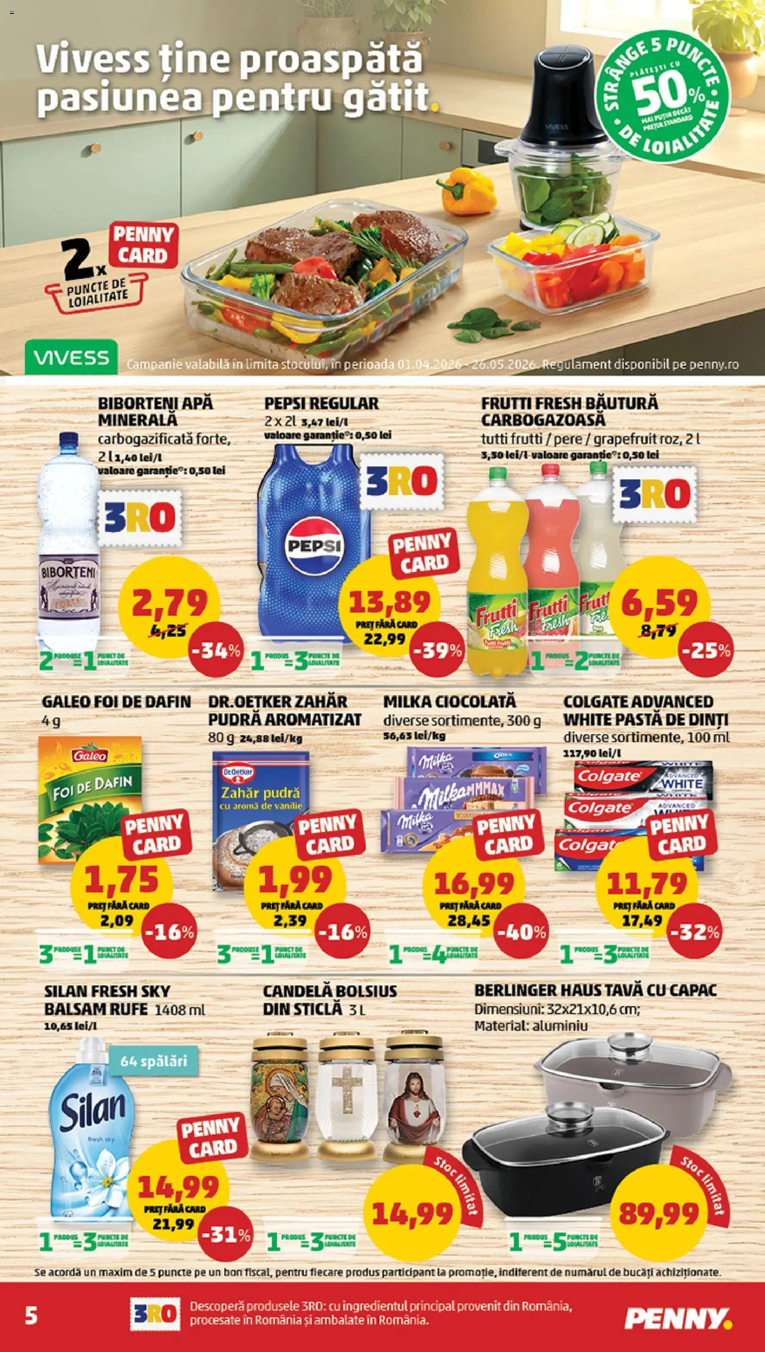 Noul catalog PENNY – valabil de la 08.04.2026 | Pagină: 5 | Produse: Yazı tahtası kalemi, Pudră, Ciocolată, Zahăr