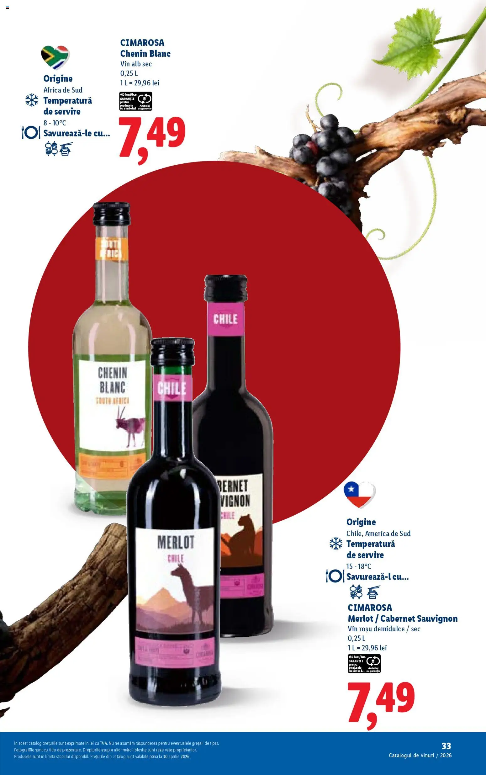 Noul catalog Lidl – valabil de la 23.02.2026 | Pagină: 33 | Produse: Vin