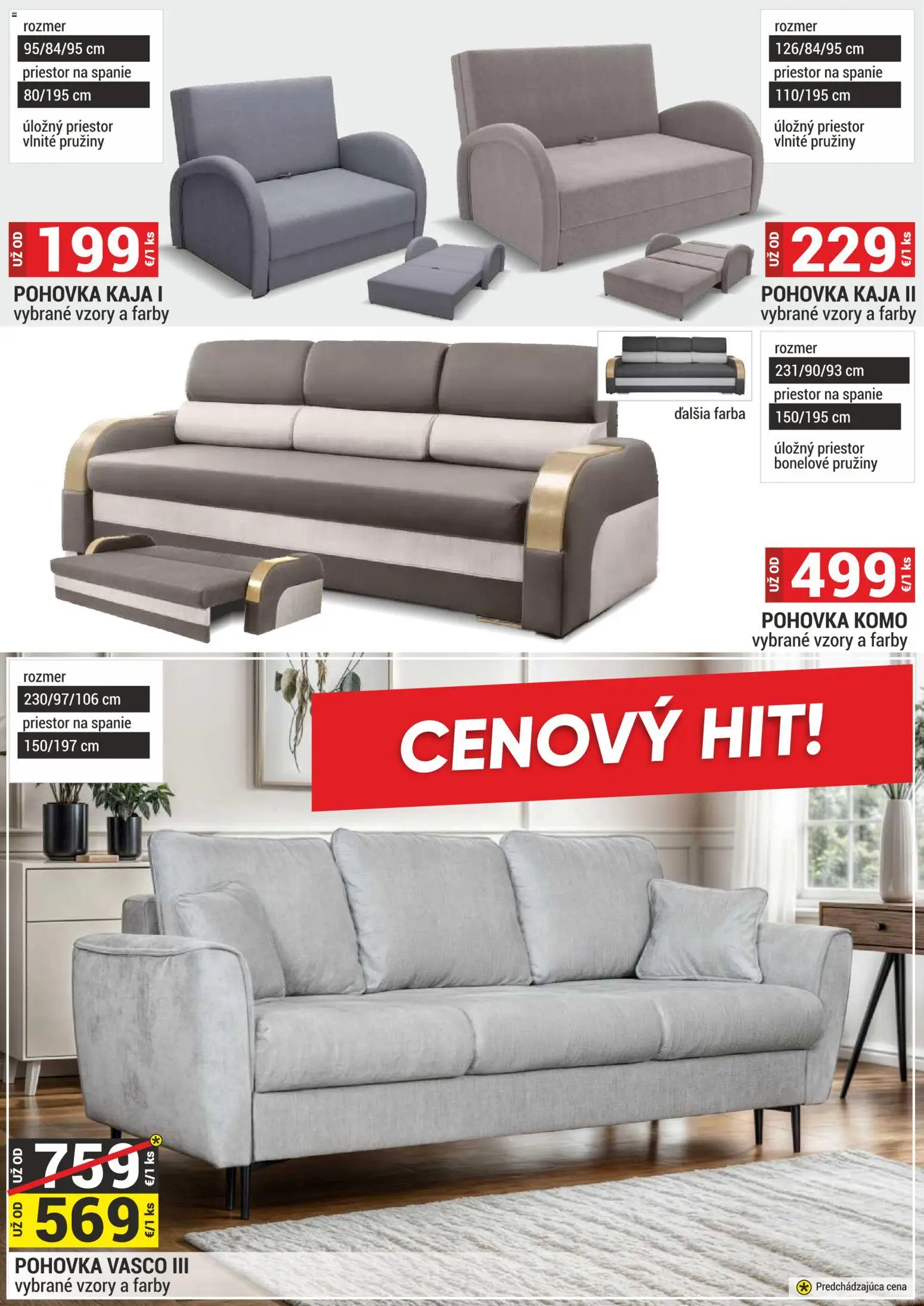 Nové Merkury Market akcie – leták je platný od 01.08.2026 | Strana: 11 | Produkty: Pohovka