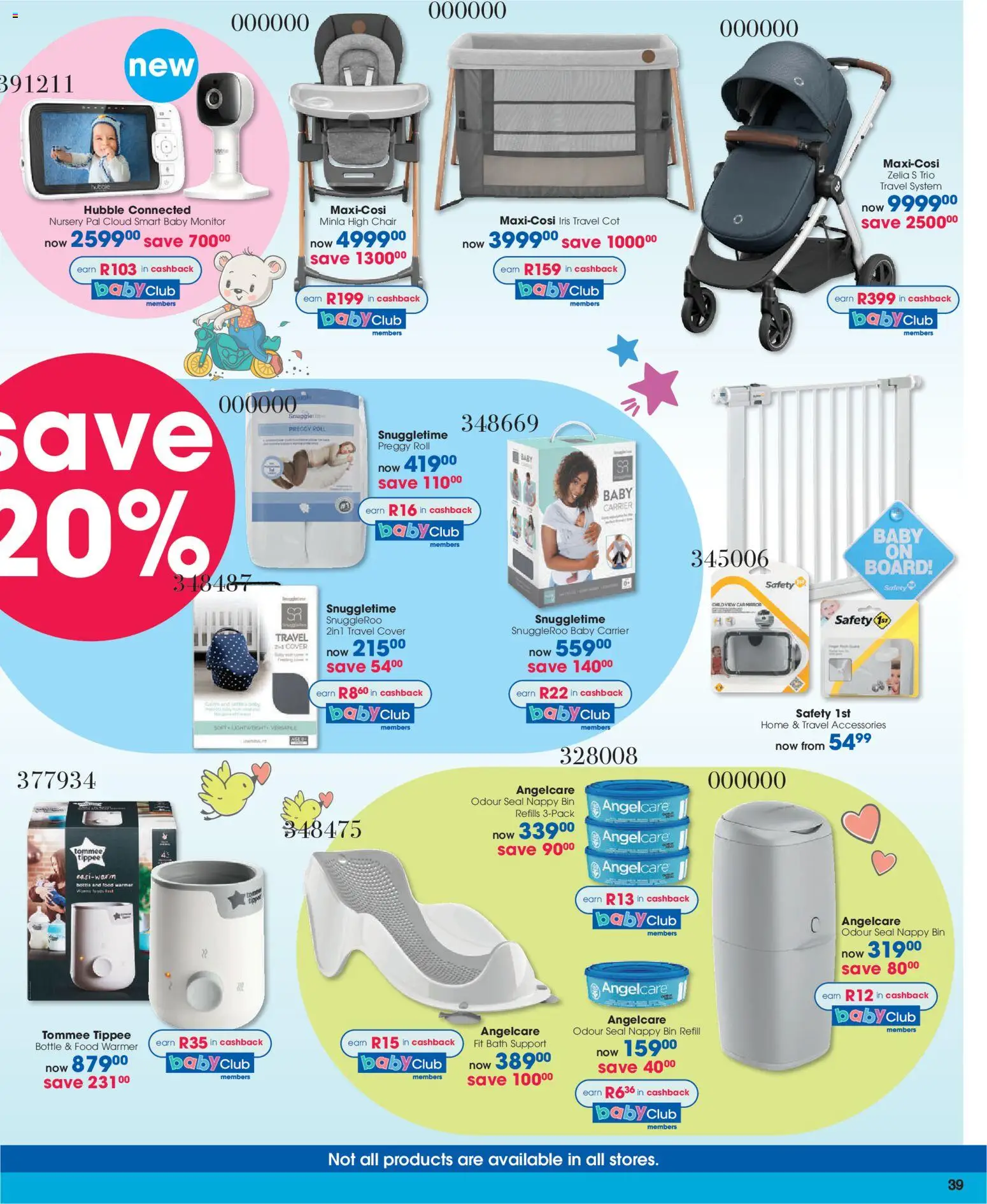 New Clicks catalogue – valid from 11.03.2026 | Page: 39 | Products: Cover, Monitor, Chair, Bath