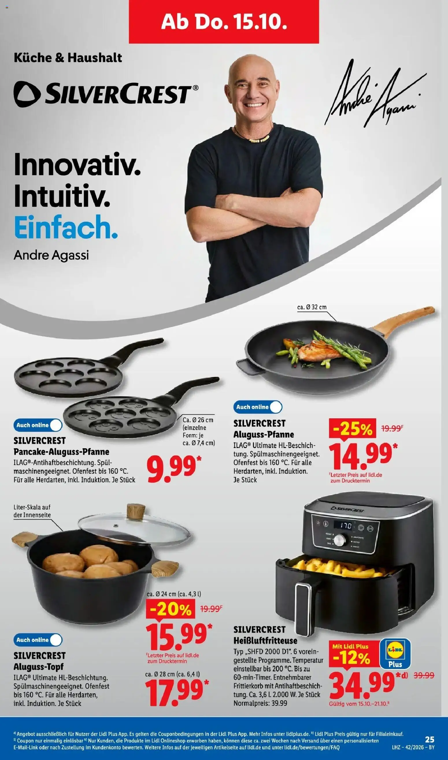 Lidl Prospekt Hof-innenstadt (ab 12.10.2026) zum Blättern » Angebote | Seite: 39 | Produkte: Küche, Heißluftfritteuse