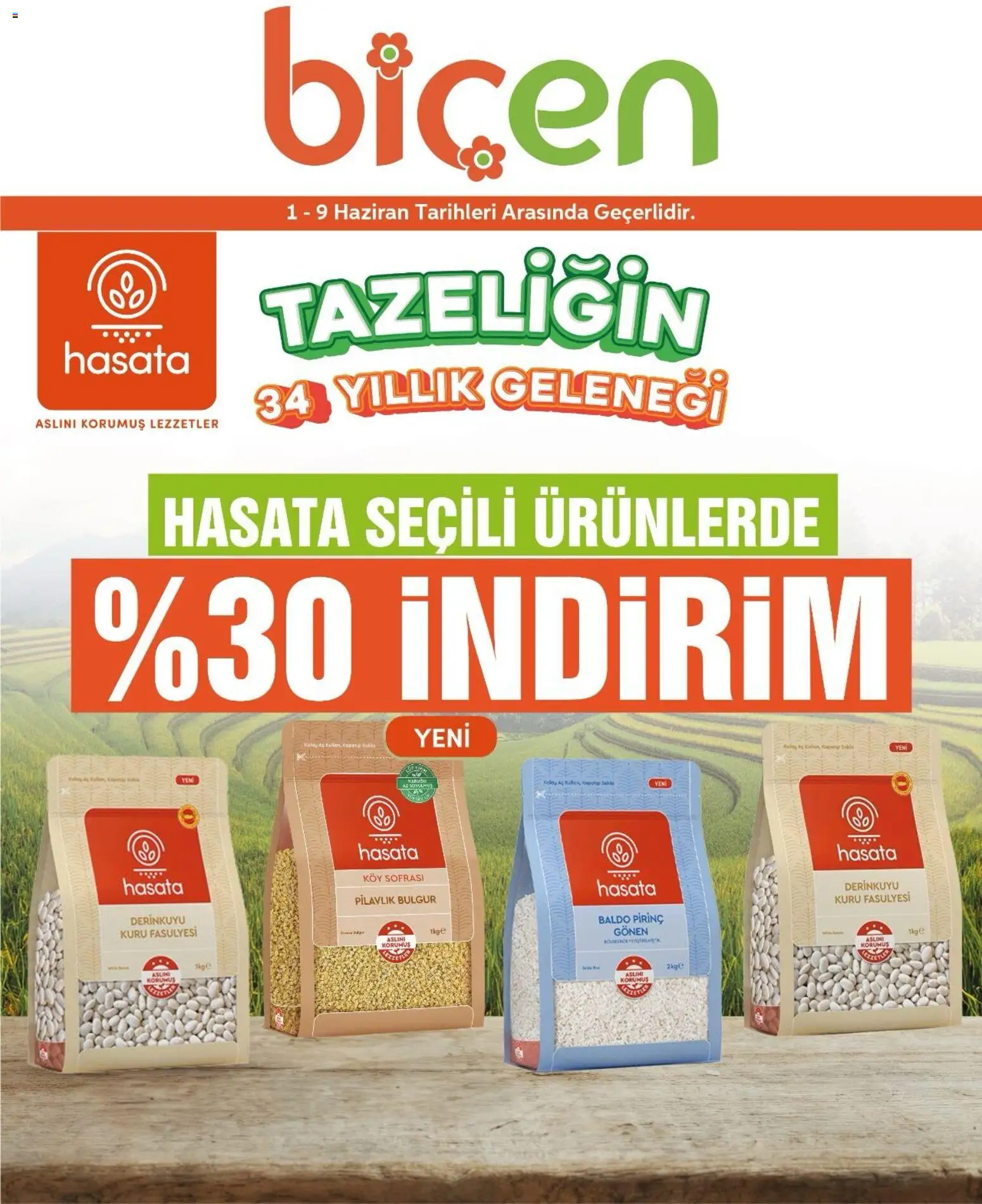 Biçen Market Katalog - 01.06.2026 tarihinden itibaren geçerlidir | Sayfa: 4 | Ürünler: Pirinç