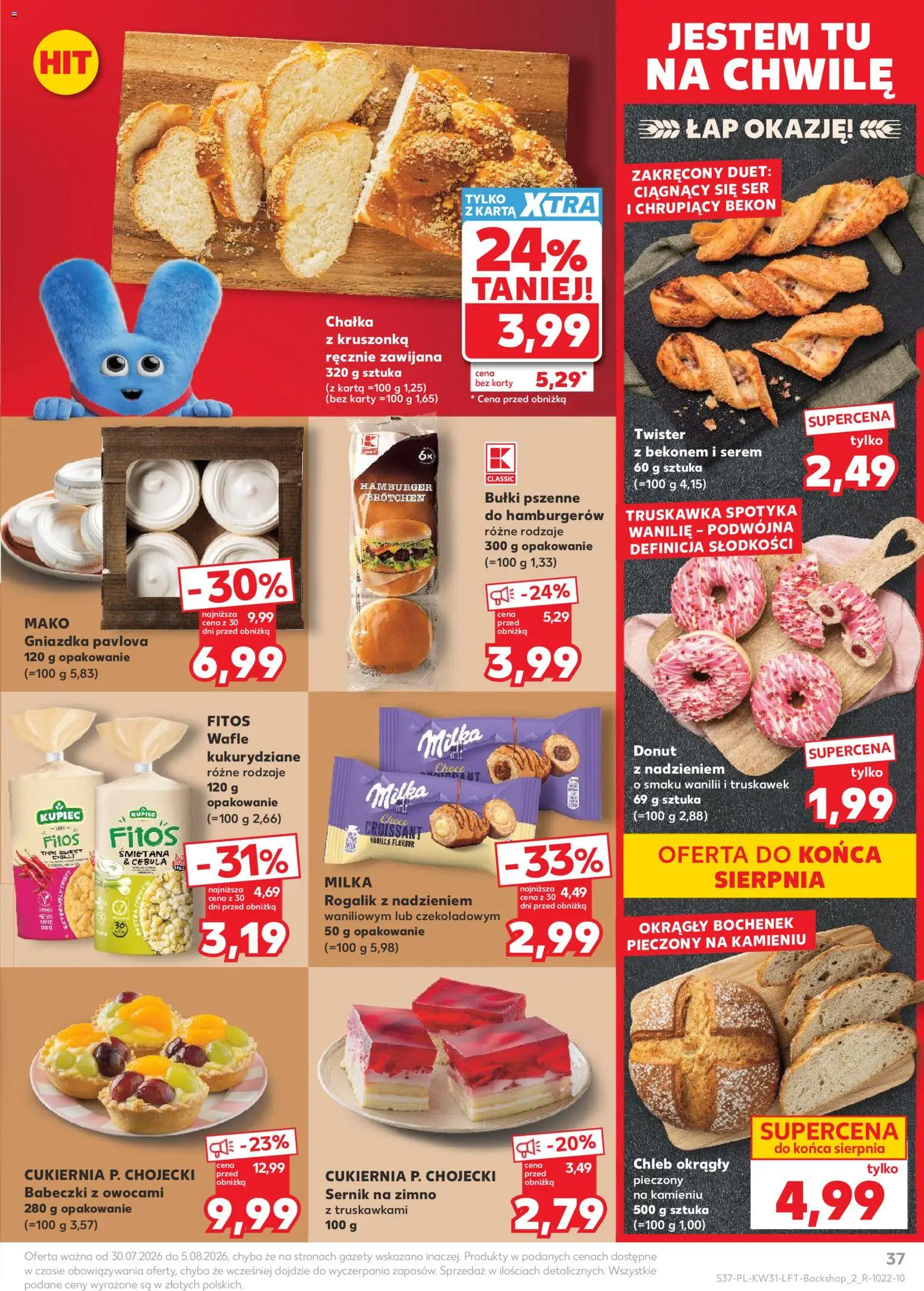 Kaufland gazetka od 30.07.2026 | Strona: 37 | Produkty: Karta, Serem, Wafle kukurydziane, Śmietana 31%