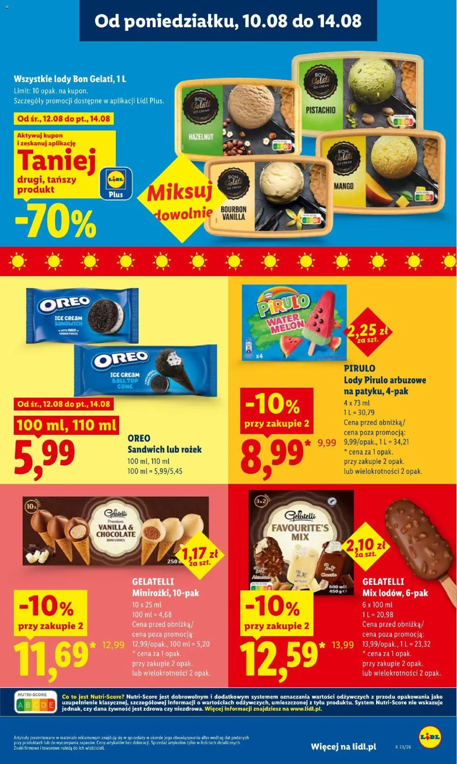 Lidl gazetka od 12.08.2026 | Strona: 67 | Produkty: Mango, Melon, Bourbon, Oreo