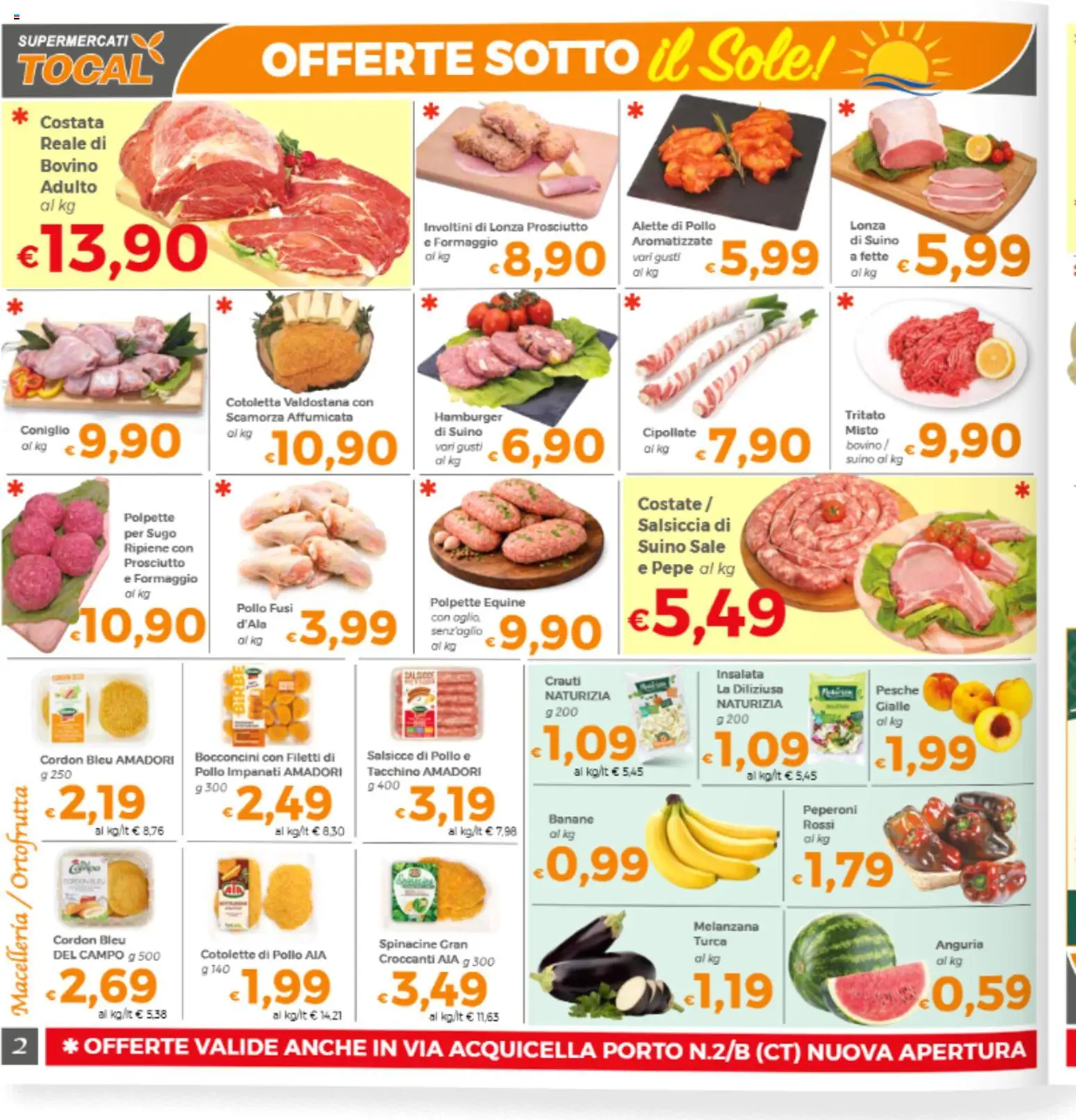 Volantino Tocal del 10/07/2026 | Pagina: 2 | Prodotti: Bovino, Pollo, Sale, Hamburger