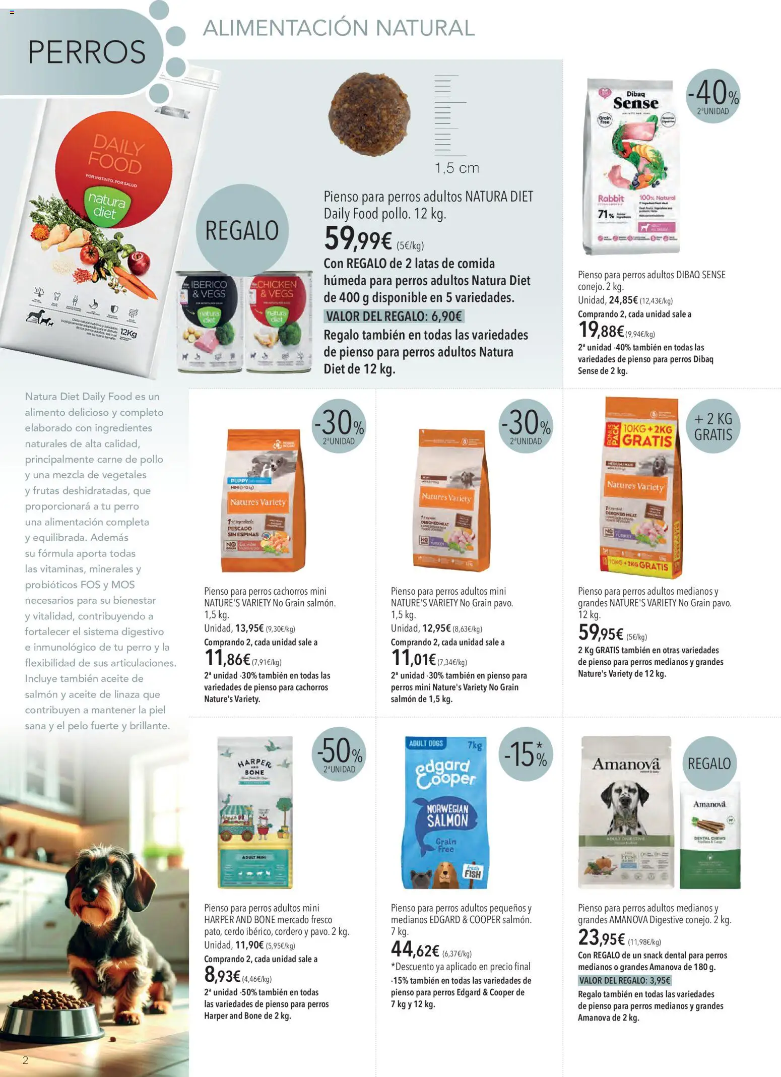 El Corte Inglés Mascota │ válido desde el 01/10/2026 | Página: 2 | Productos: Ingredientes, Cerdo, Pienso, Carne