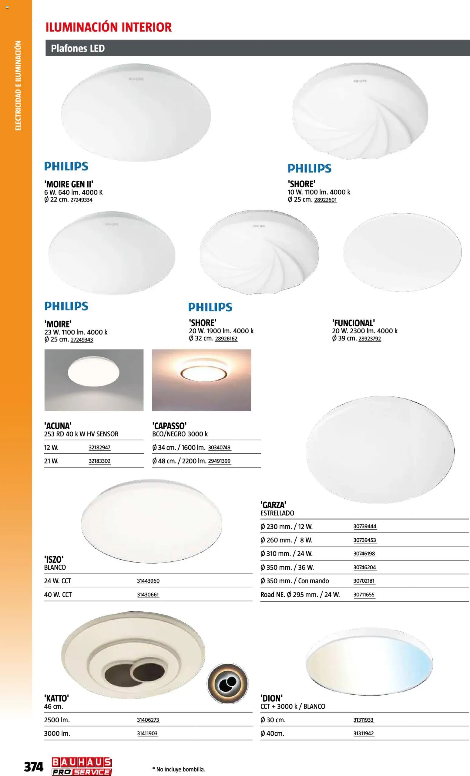 Bauhaus ProService │ válido desde el 11/05/2026 | Página: 374 | Productos: Iluminación