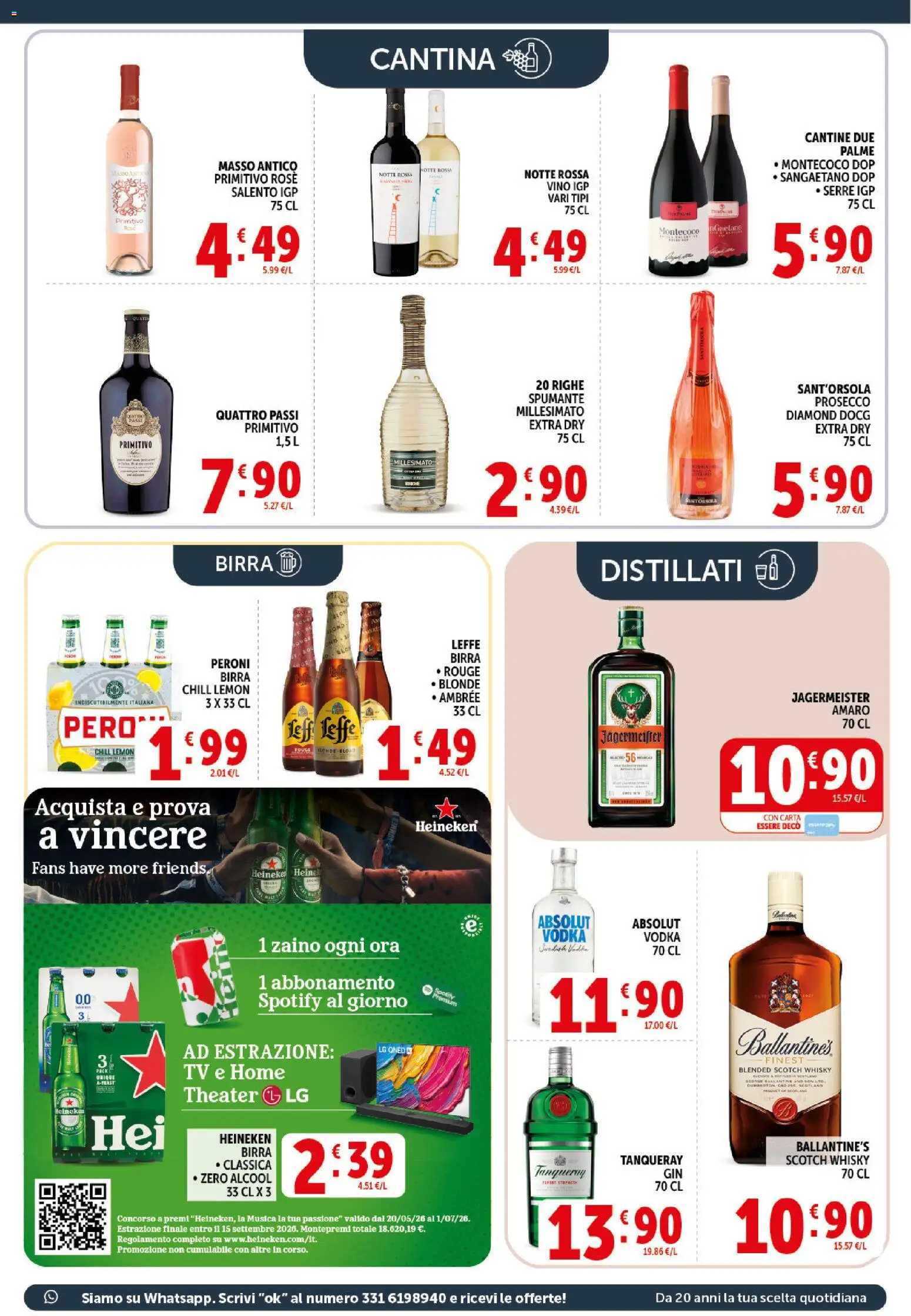 Volantino Decò del 20.05.2026 | Pagina: 17 | Prodotti: Birra, Whisky, Heineken, Amaro