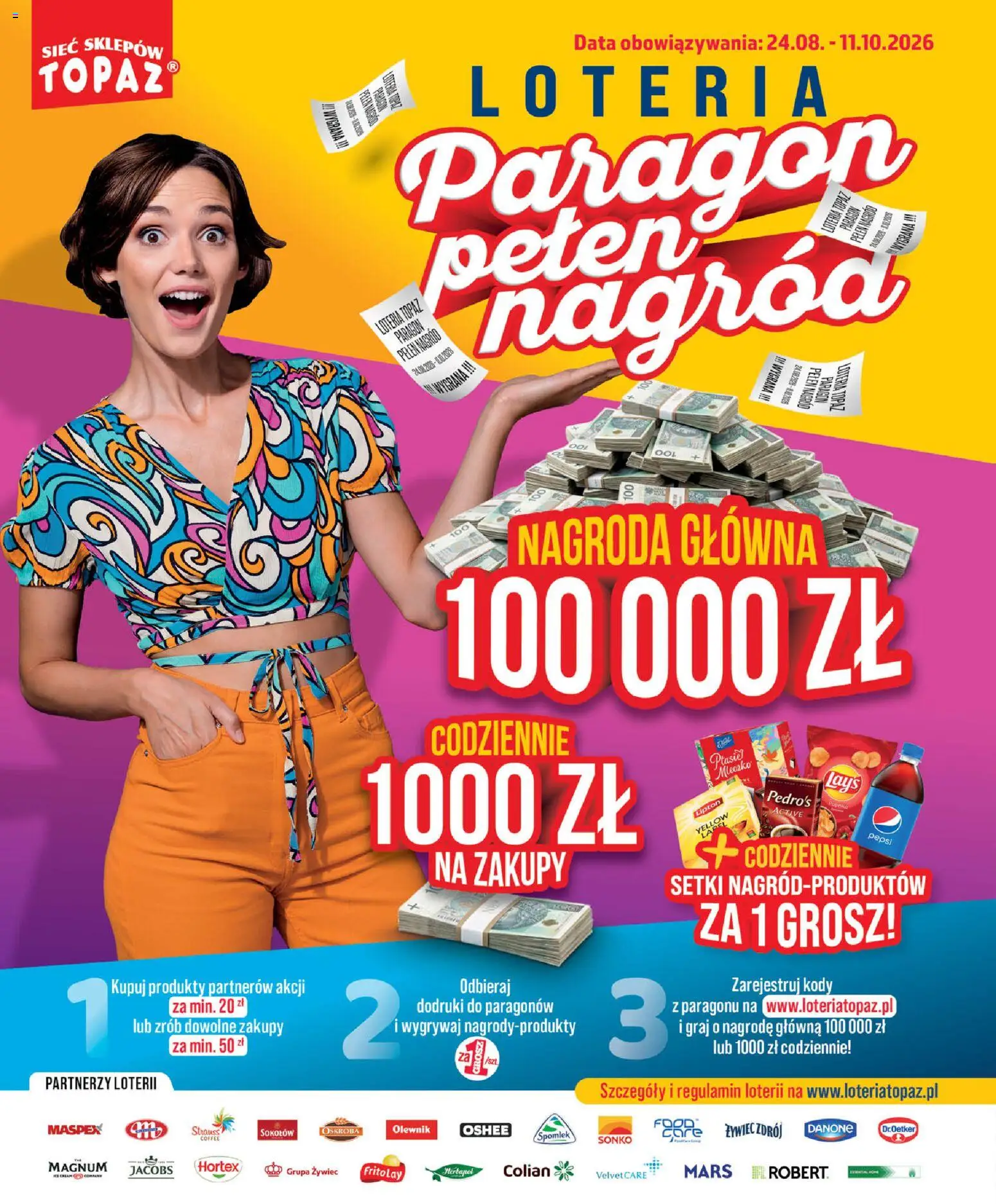 Topaz gazetka od 10.09.2026 | Strona: 4 | Produkty: Jacobs, Pepsi, Oshee, Magnum