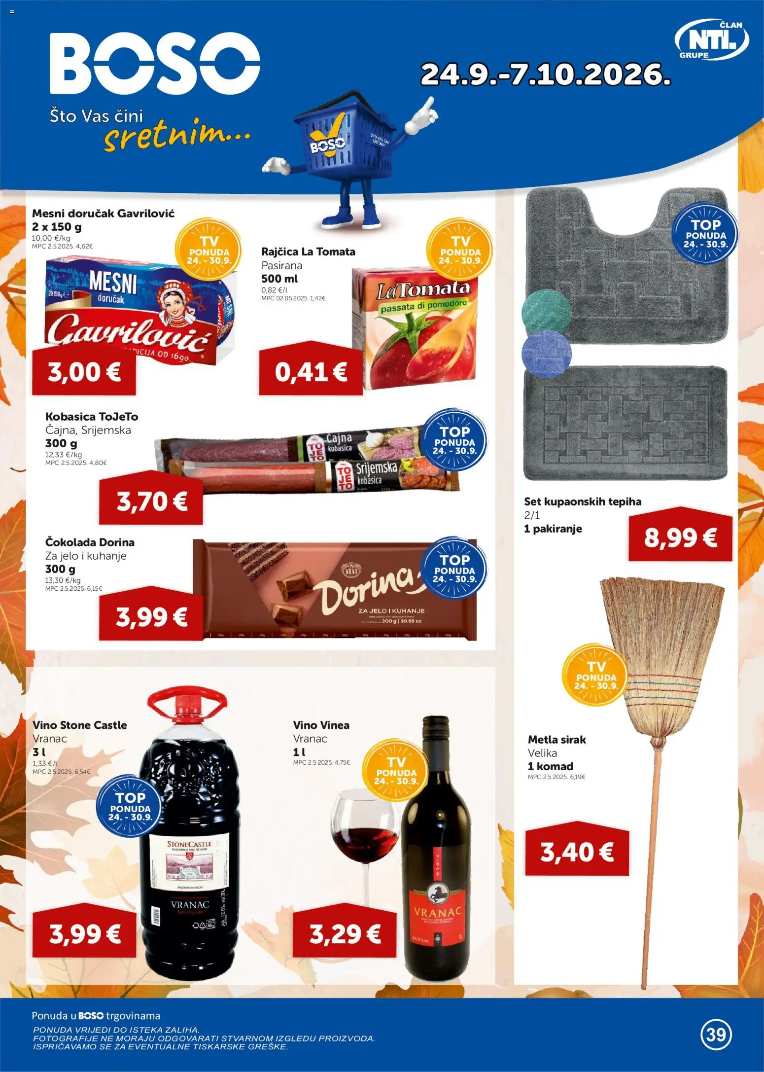 Boso katalog | vrijedi od 24.09.2026 | Stranica: 1