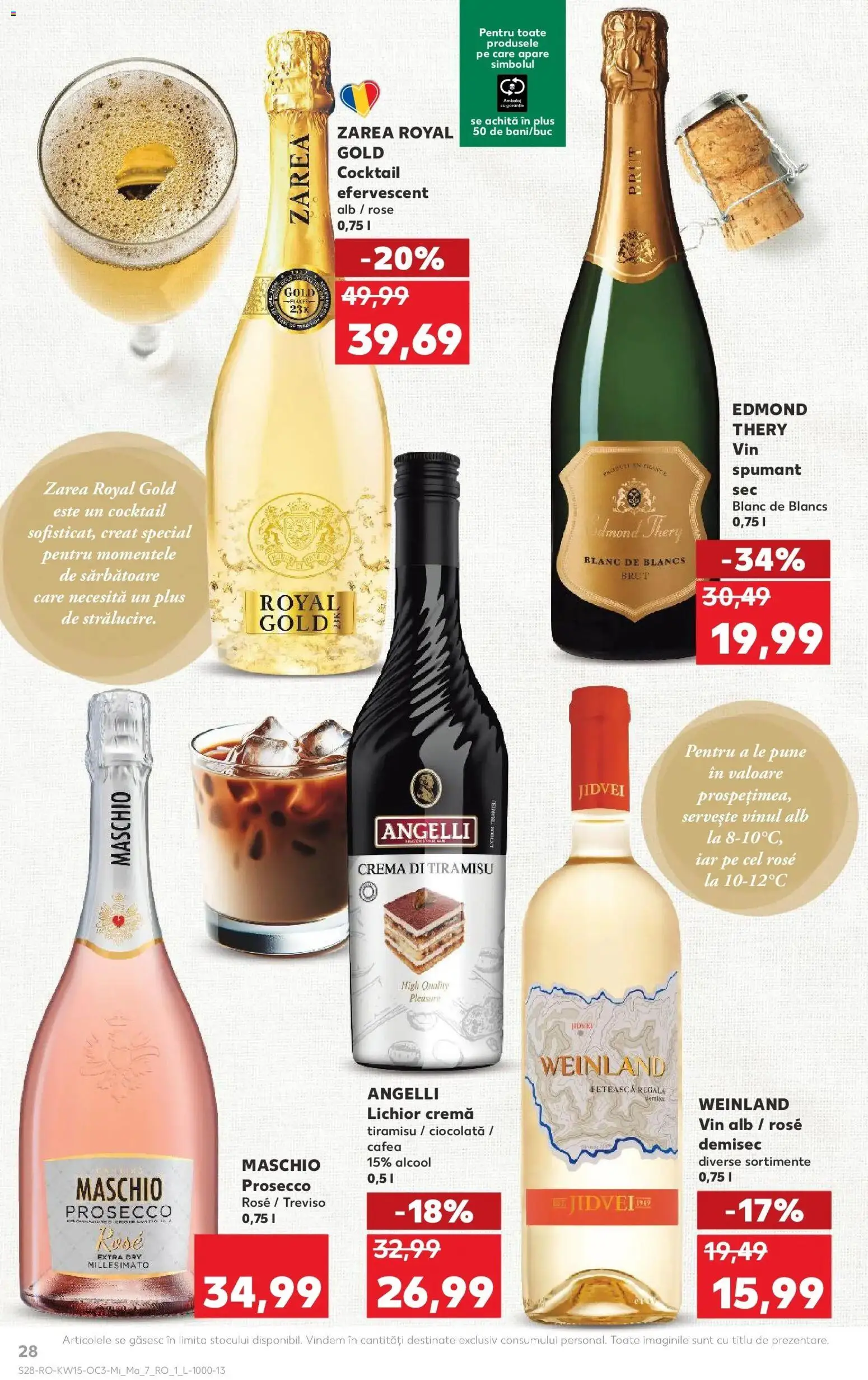 Noul catalog Kaufland – valabil de la 08.04.2026 | Pagină: 28 | Produse: Lichior, Cafea, Ciocolată, Cocktail