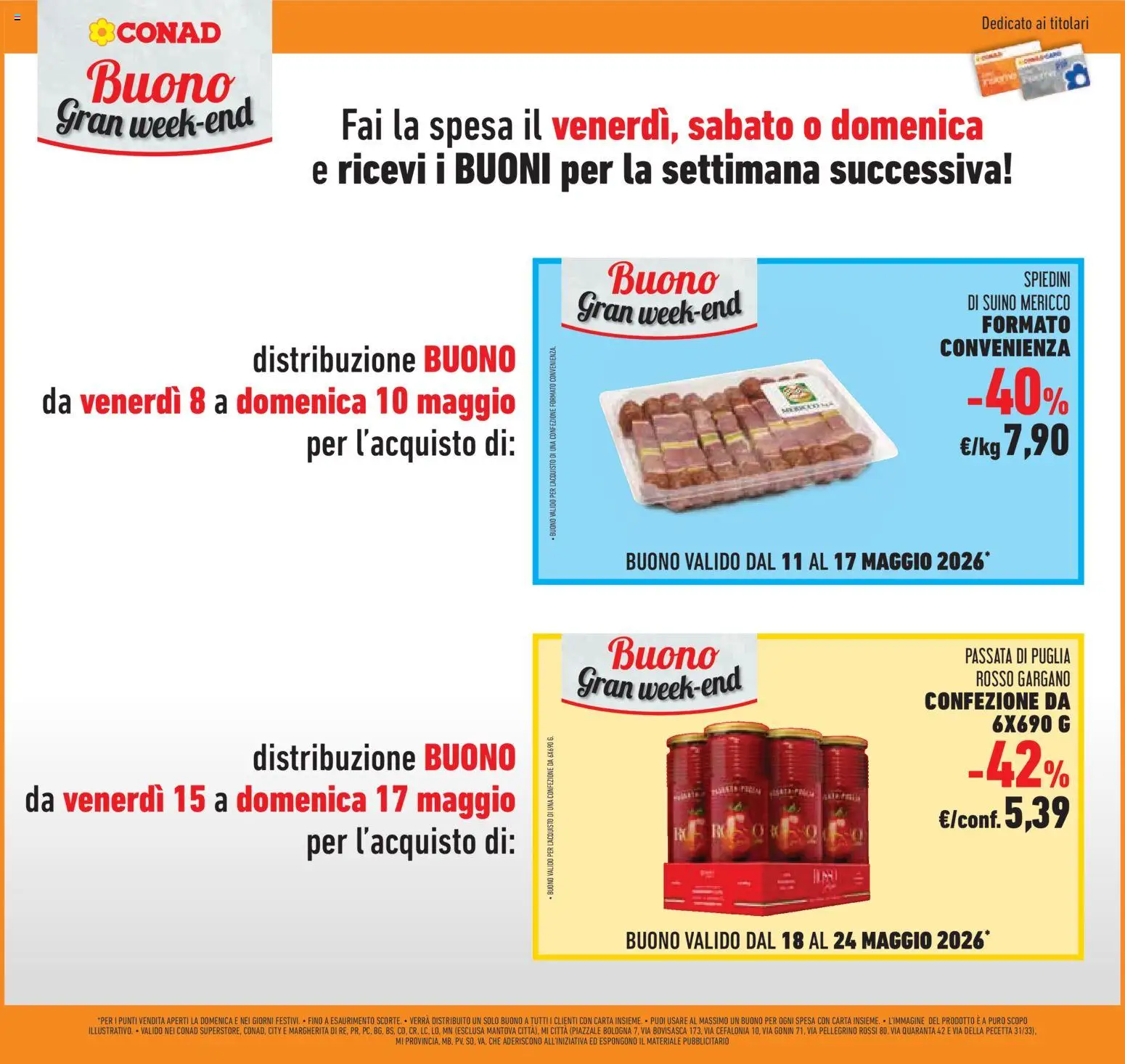 Volantino Conad del 06.05.2026 | Pagina: 43 | Prodotti: Suino, Spiedini